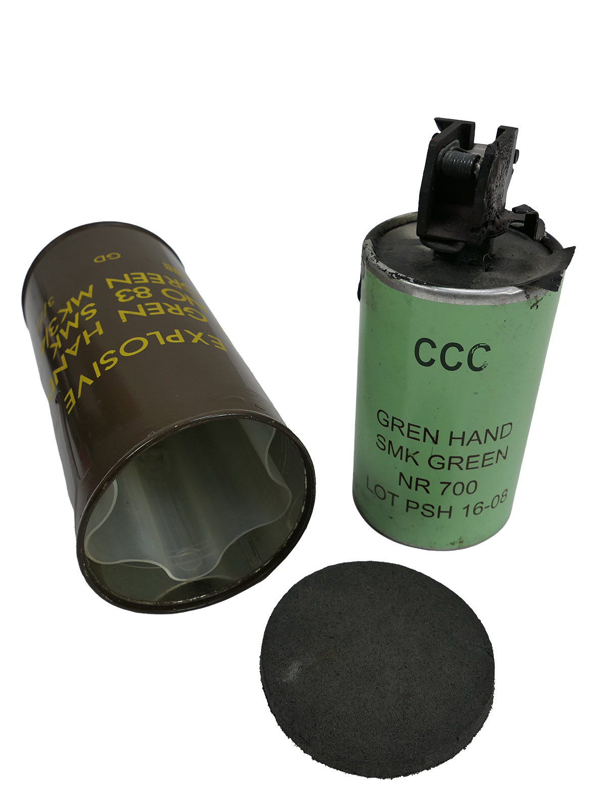 US ARMY DEKO M18 Rauchgranate Green Smoke Grenade hand signal smoke Granate