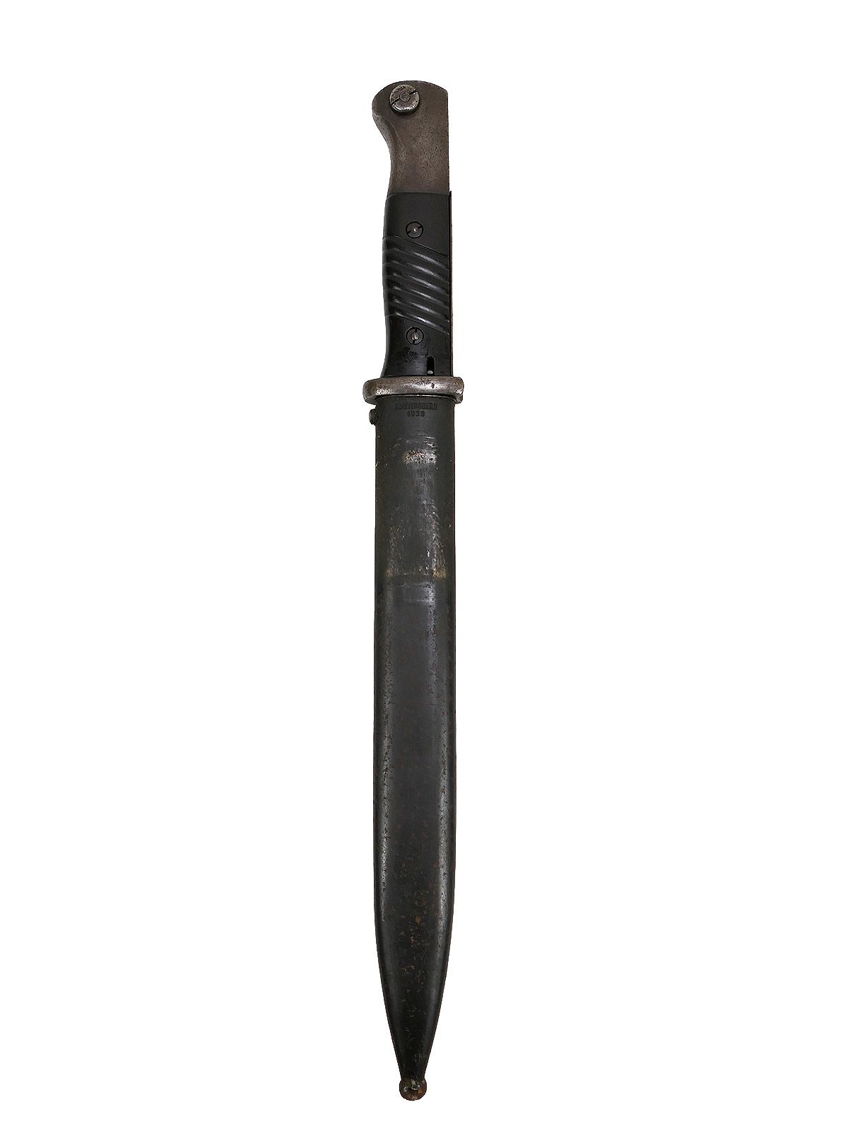 Wehrmacht Bajonett M84/98 Jos Corts 1940 Karabiner K98 / Seitengewehr mit Scheide BATTLE WORN
