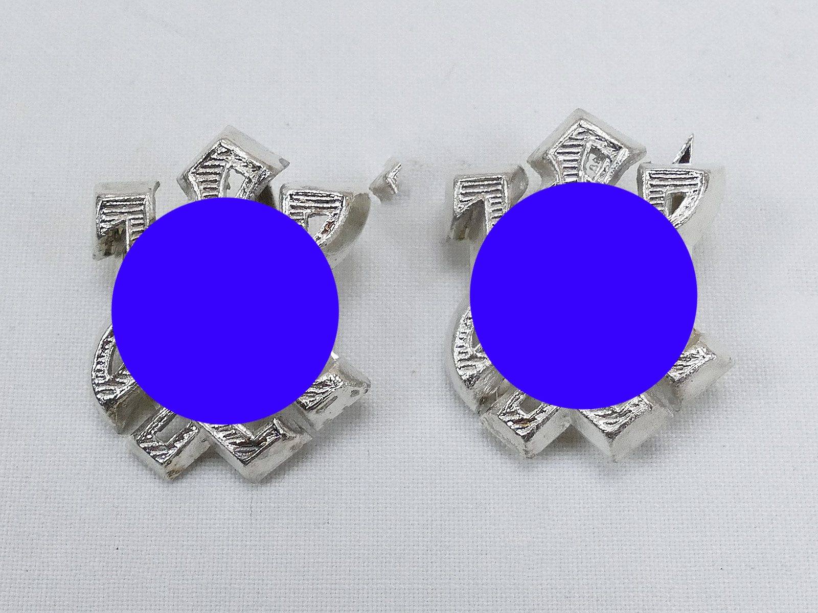 1x Paar WSS Schulterklappen Schulterstück Auflagen Leibstandarte LAH Silber