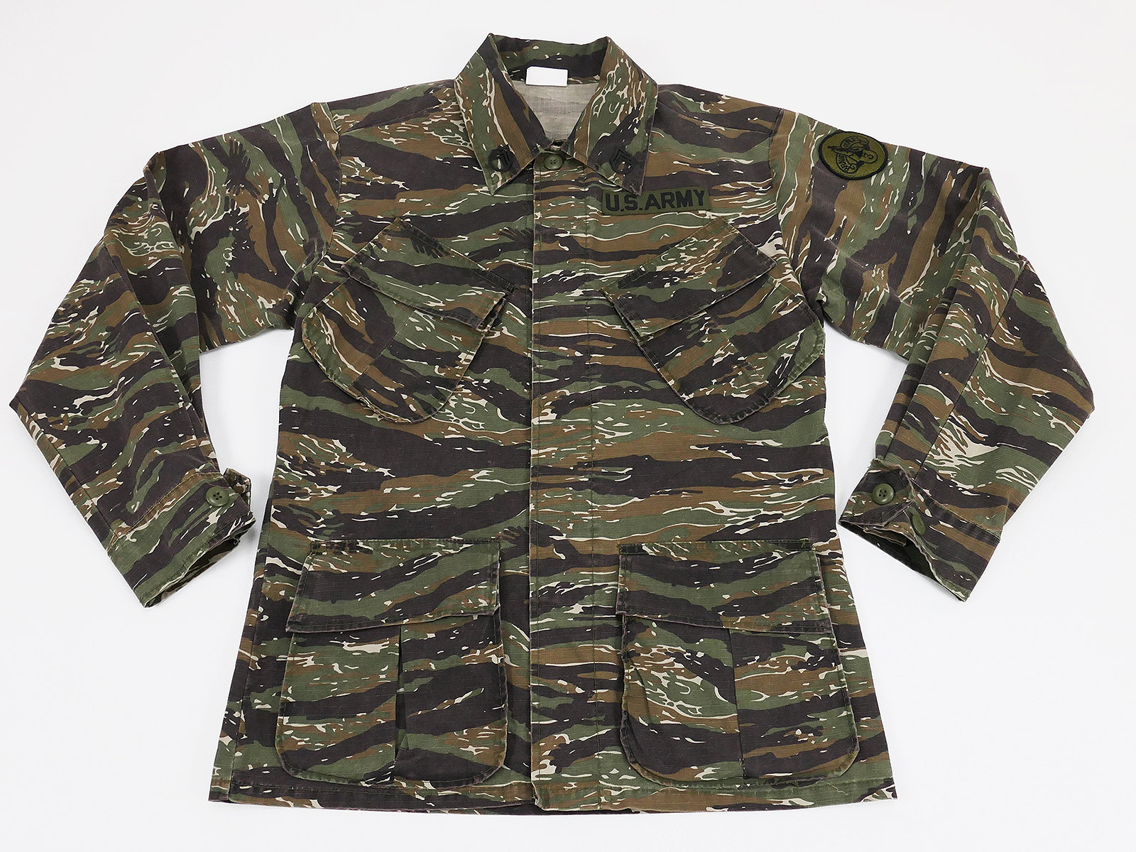 US Army Jungle Trousers Feldjacke Tiger Stripe Tarnjacke Vietnam Fostex Größe Small
