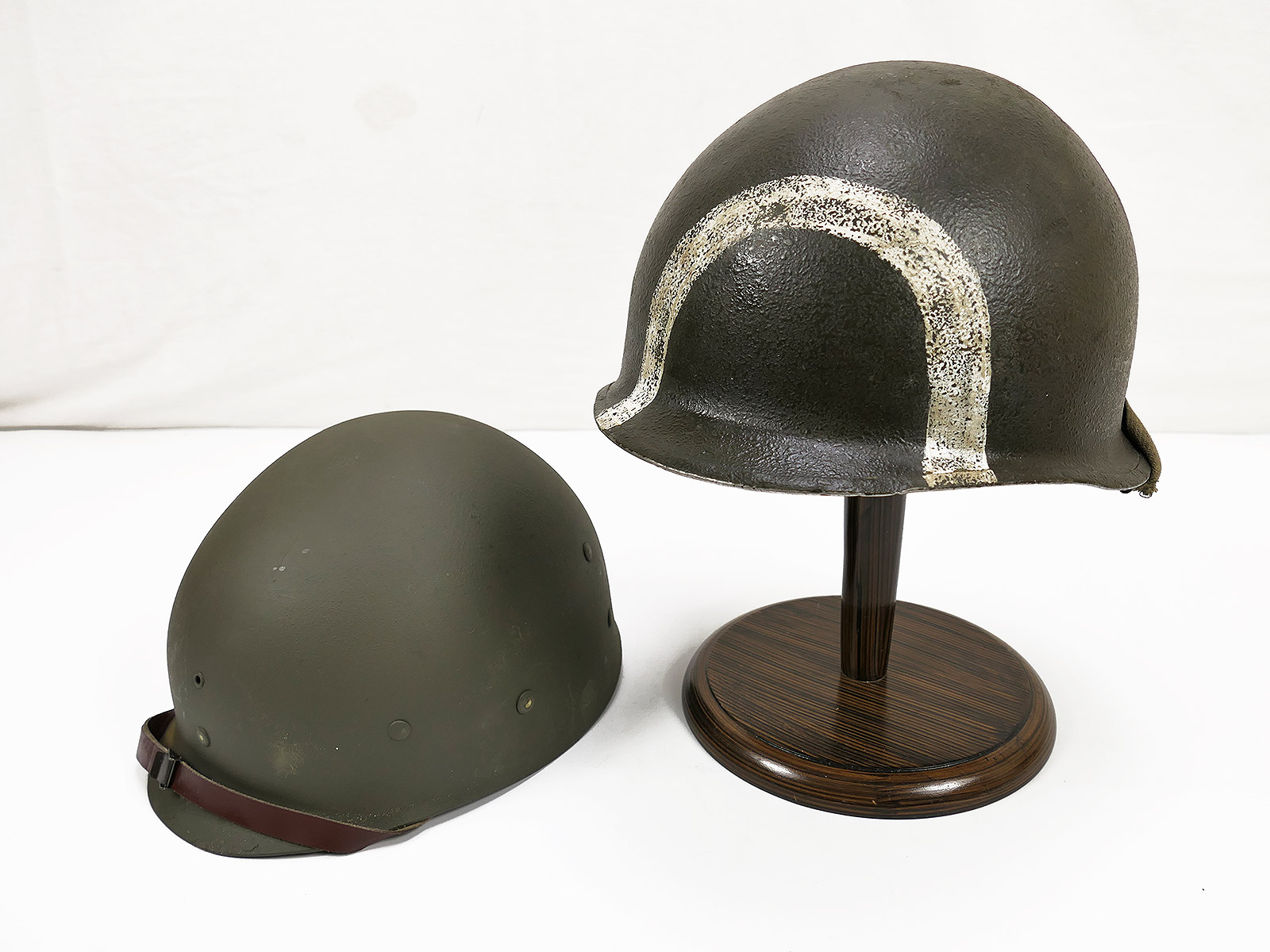 #A/ US ARMY Type WW2 M1 Engineer Special Unit Stahlhelm Steel helmet + Liner Pioniere