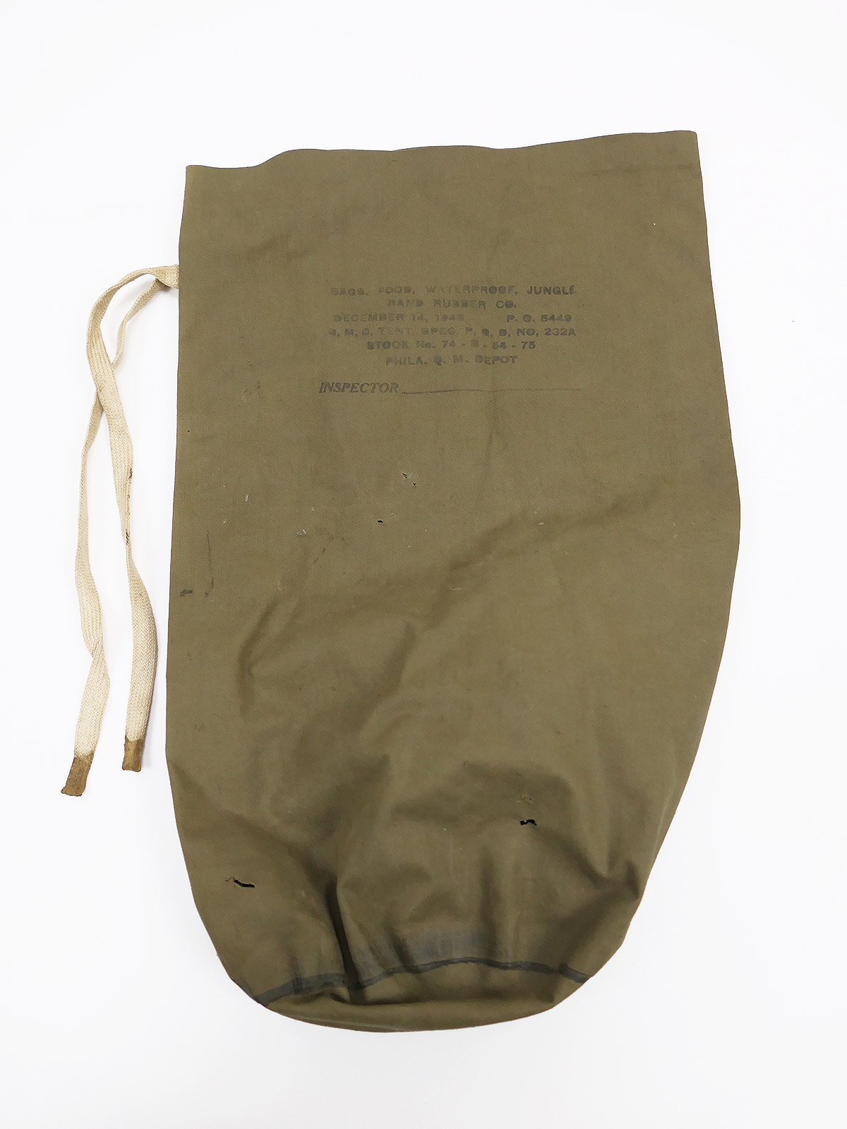 US ARMY Bags Food Waterproof Jungle 1943? kleiner wasserfester Beutel / Sack