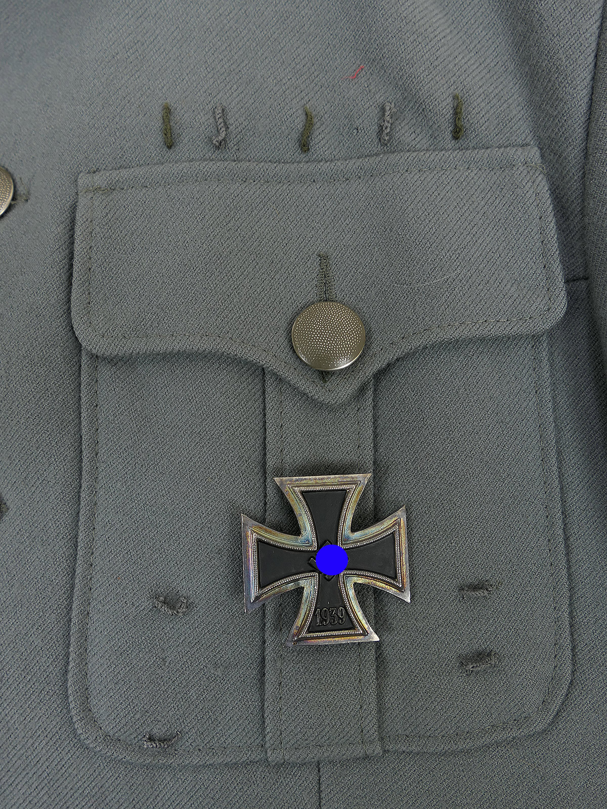 Offiziers Feldbluse Waffenrock INFANTERIE Uniformrock Janke COLLECTION BATTLE WORN