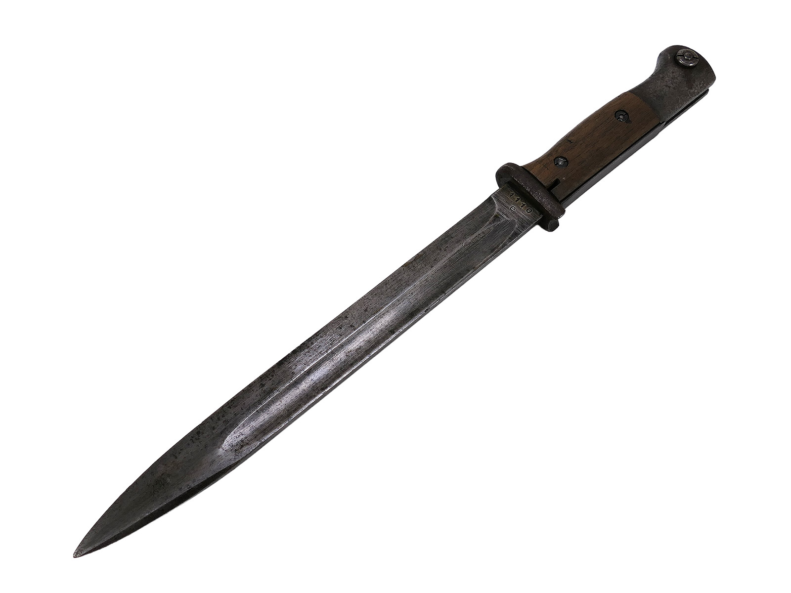 Wehrmacht Bajonett M84/98 cof42 Karabiner K98 / Seitengewehr mit Scheide BATTLE WORN