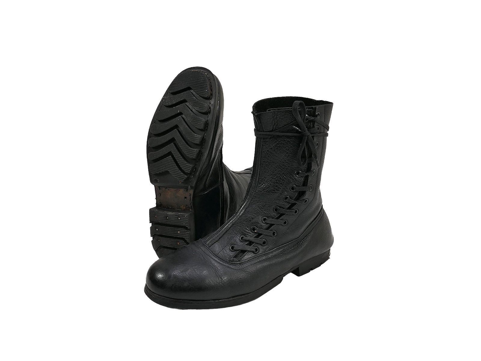 Luftwaffe Fallschirmjägerstiefel Springerstiefel 1.Modell Gr.43 SAMMLUNG BATTLE WORN