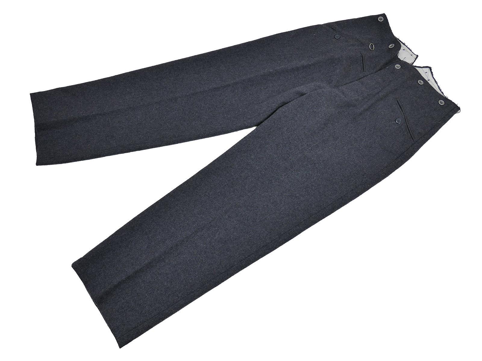 Einzelstück Luftwaffe Blaugraue M40 Feldhose Uniformhose COLLECTION BATTLE WORN
