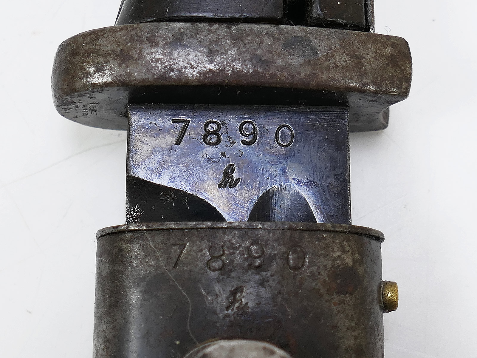 Wehrmacht Bajonett M84/98 K98 / Seitengewehr NUMMERNGLEICH Hörster 1938 BATTLE WORN