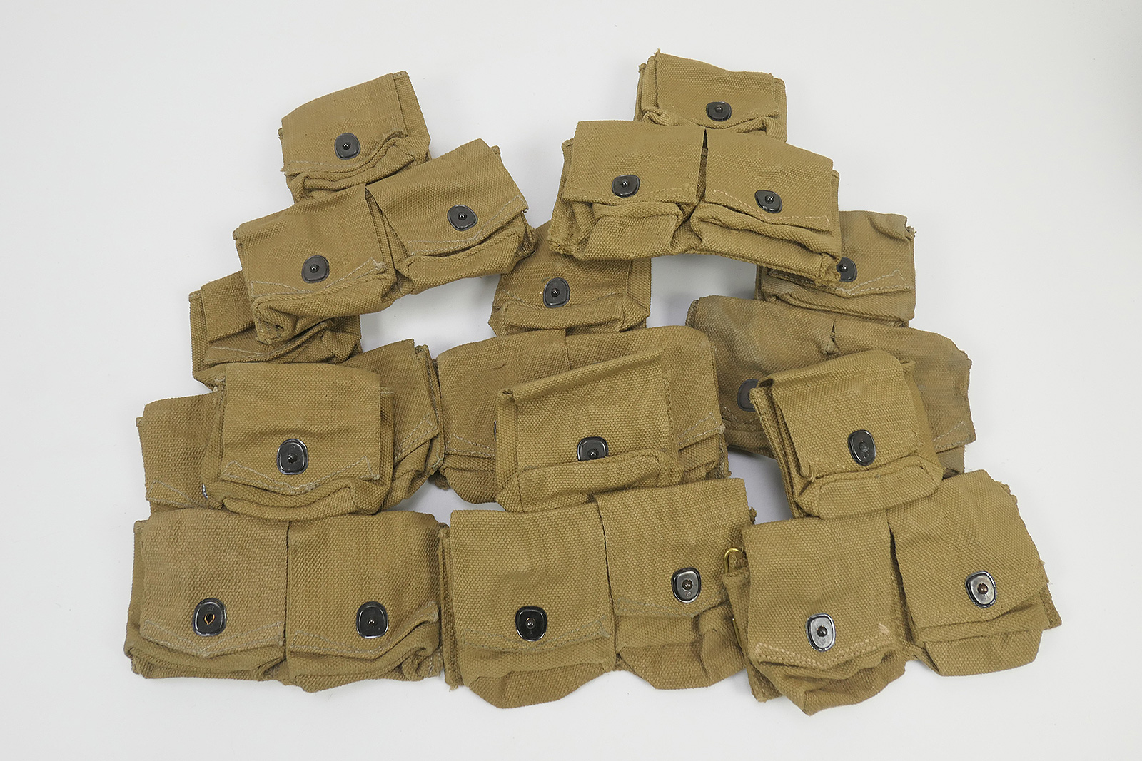 P1510601 1x Stück British Smle Lee Enfield Webbing Triple Patronentasche Magazintasche Khaki