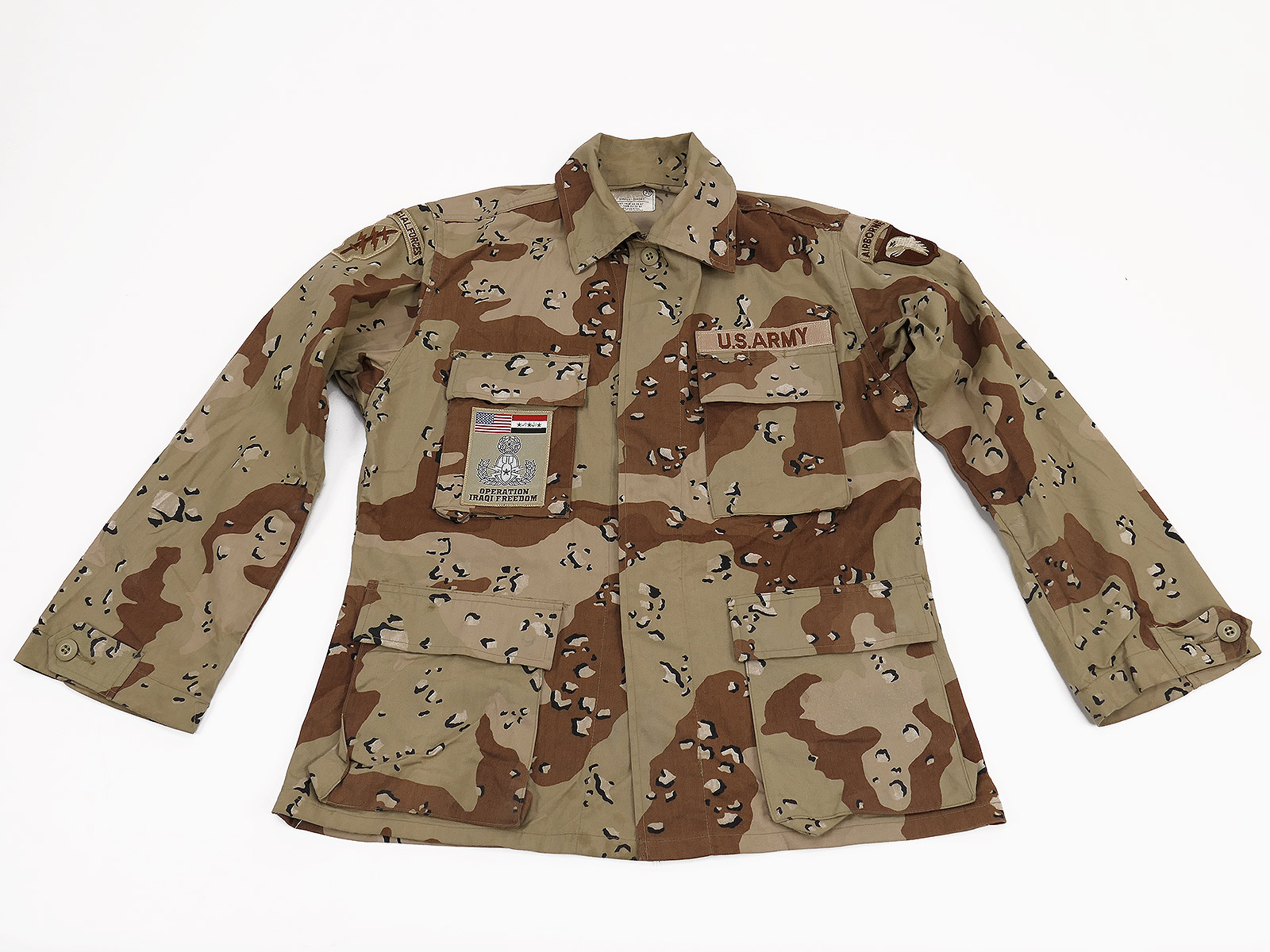 #C/ US Field Jacket - Combat Coat - Tarnjacke Desert Storm Special Forces - 6 color - chocolate chip - Gr. Small