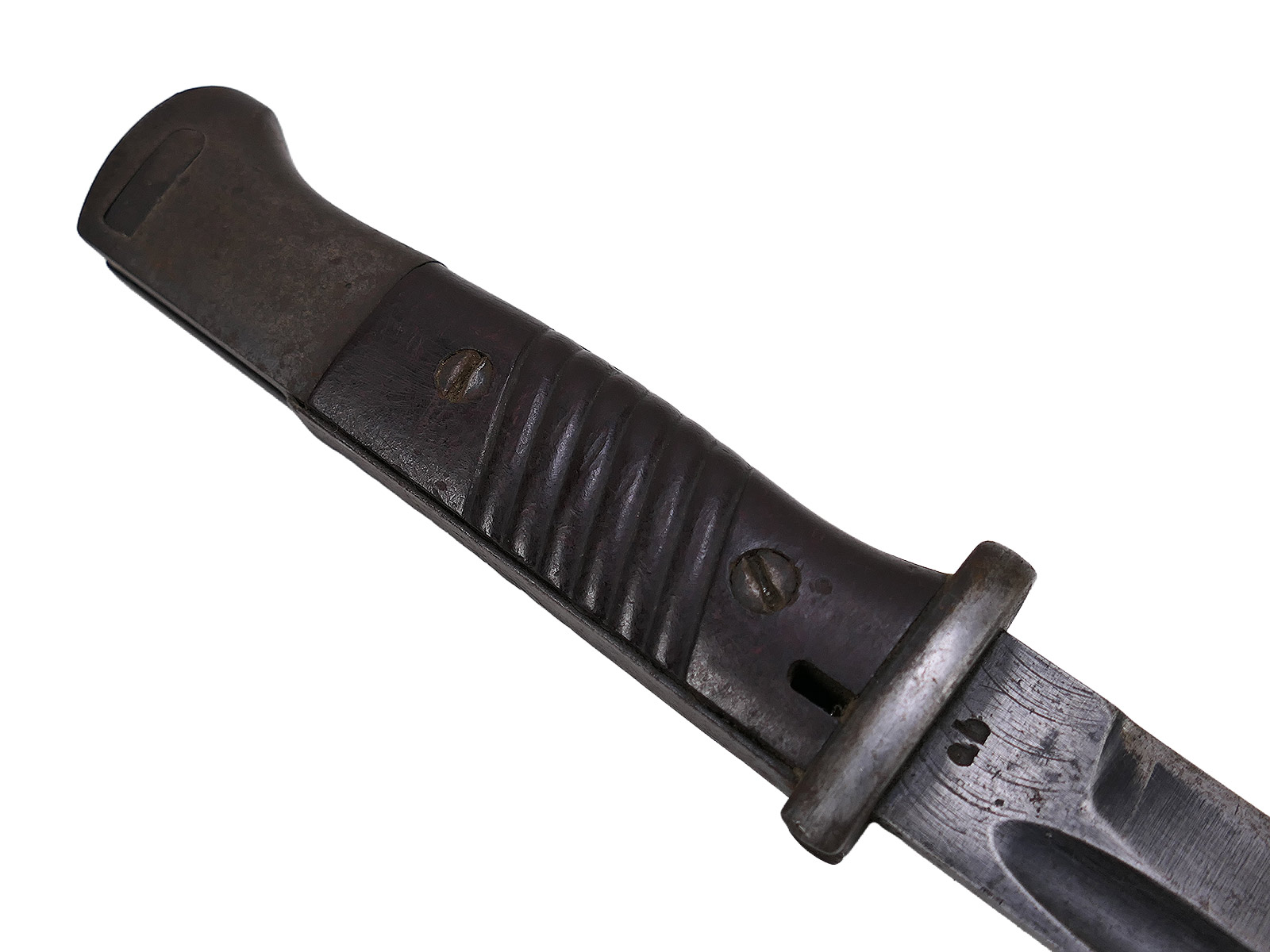 Wehrmacht Bajonett M84/98 ab 43 Karabiner K98 / Seitengewehr mit Scheide BATTLE WORN
