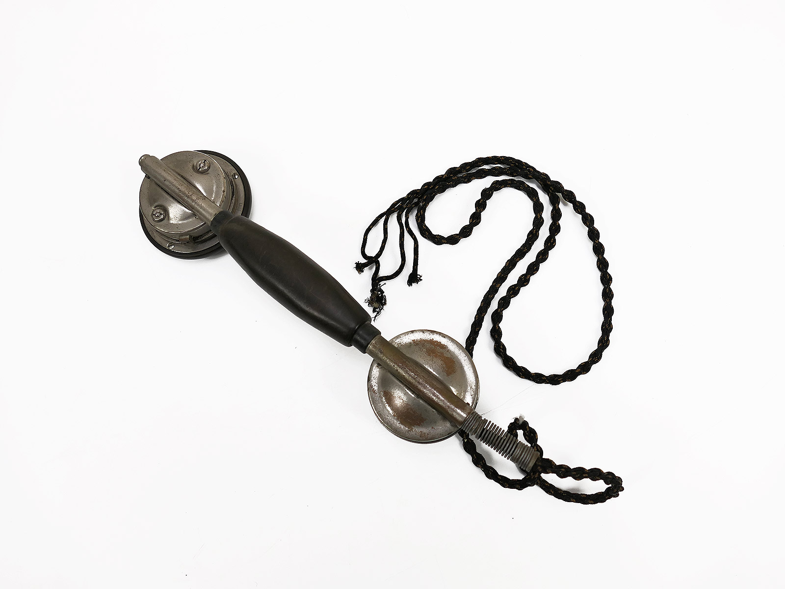 #2/ Antiker Vintage Telefonhörer Handapparat Hörer Telefon Feldfernsprecher 