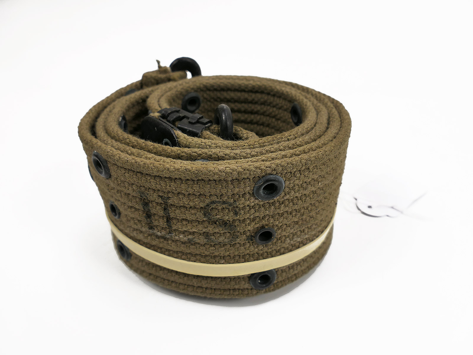 DEPOT #1 Original US ARMY WW2 M-1936 Pistol Belt Lochkoppel Koppel Nasco 1943 