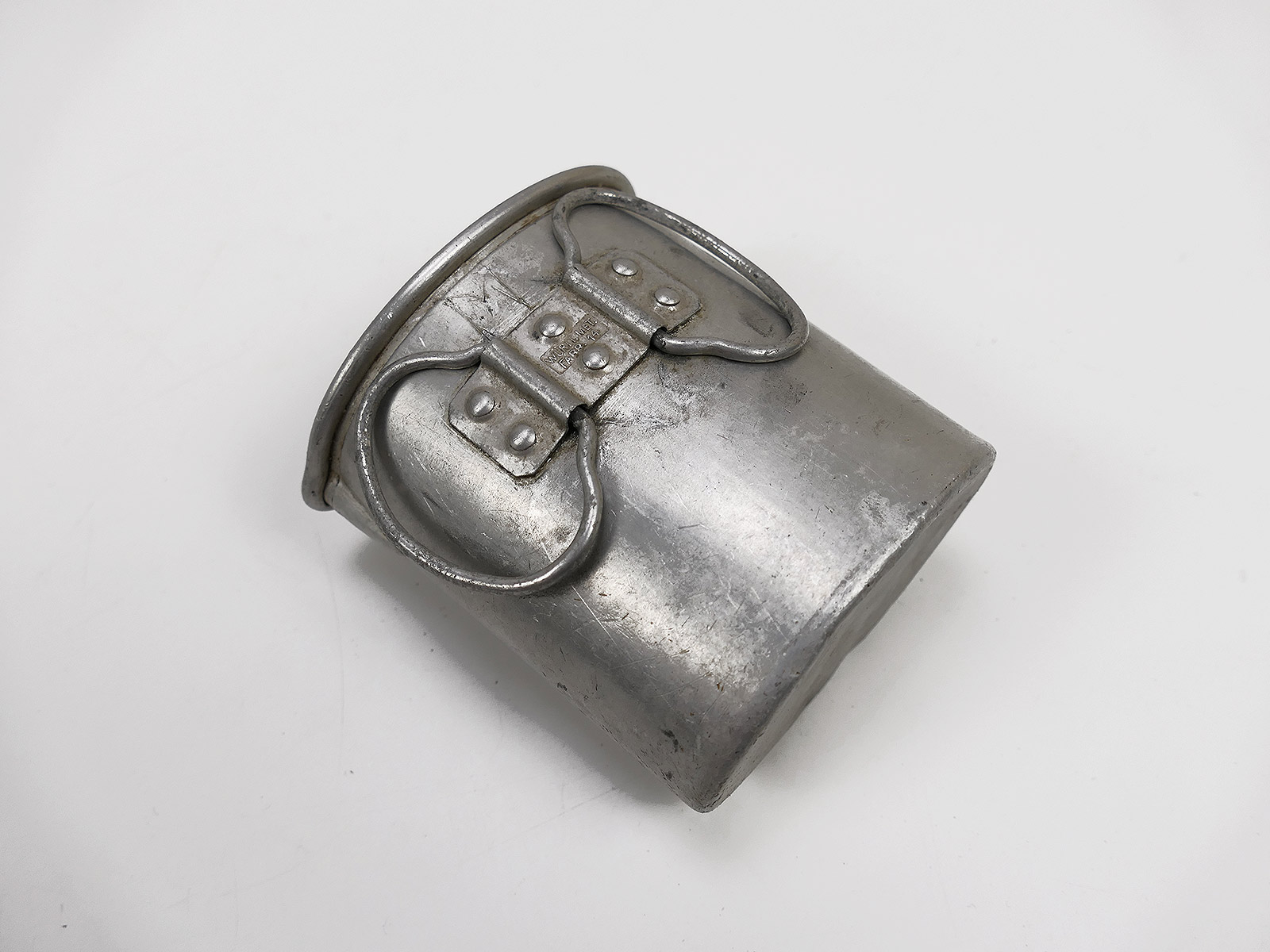 WK1 1914 Trinkbecher Feldflaschenbecher Aluminium / Becher für Feldflasche mit Ausgießer