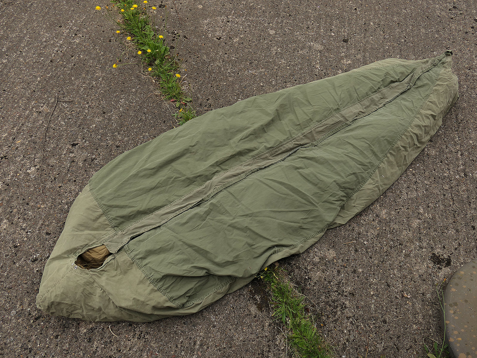 #6 US Army M-1949 Sleeping Bag Mountain Daunen Schlafsack + Cover
