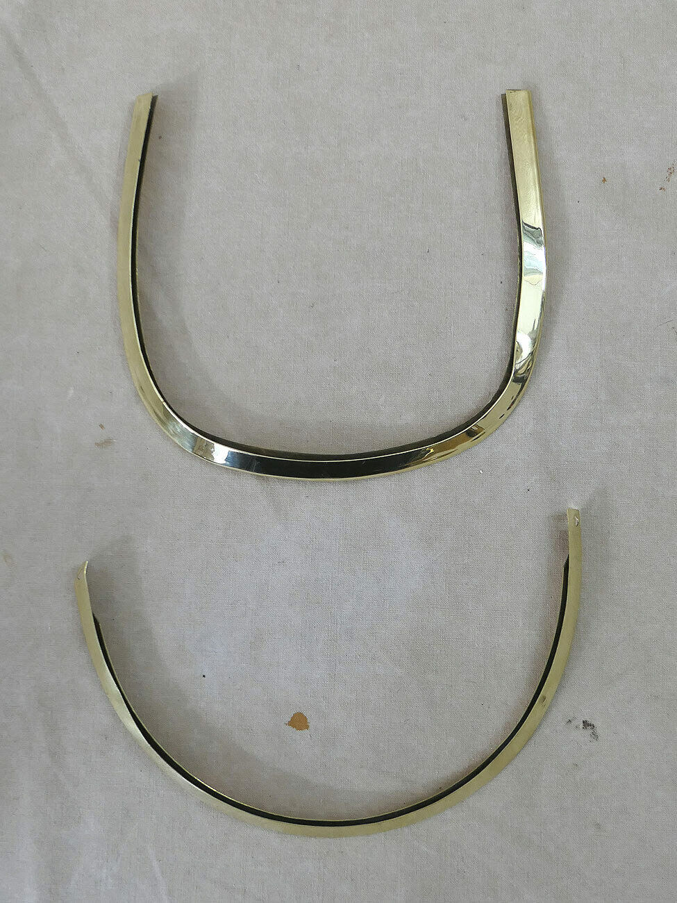 Messing Stoßkante Schienen Korpus Leder Pickelhaube Ersatzteil SPIKED HELMET
