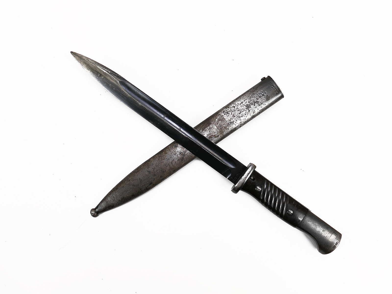 #A3 Wehrmacht Bajonett M84/98 HÖRSTER Karabiner K98 / Seitengewehr mit Scheide