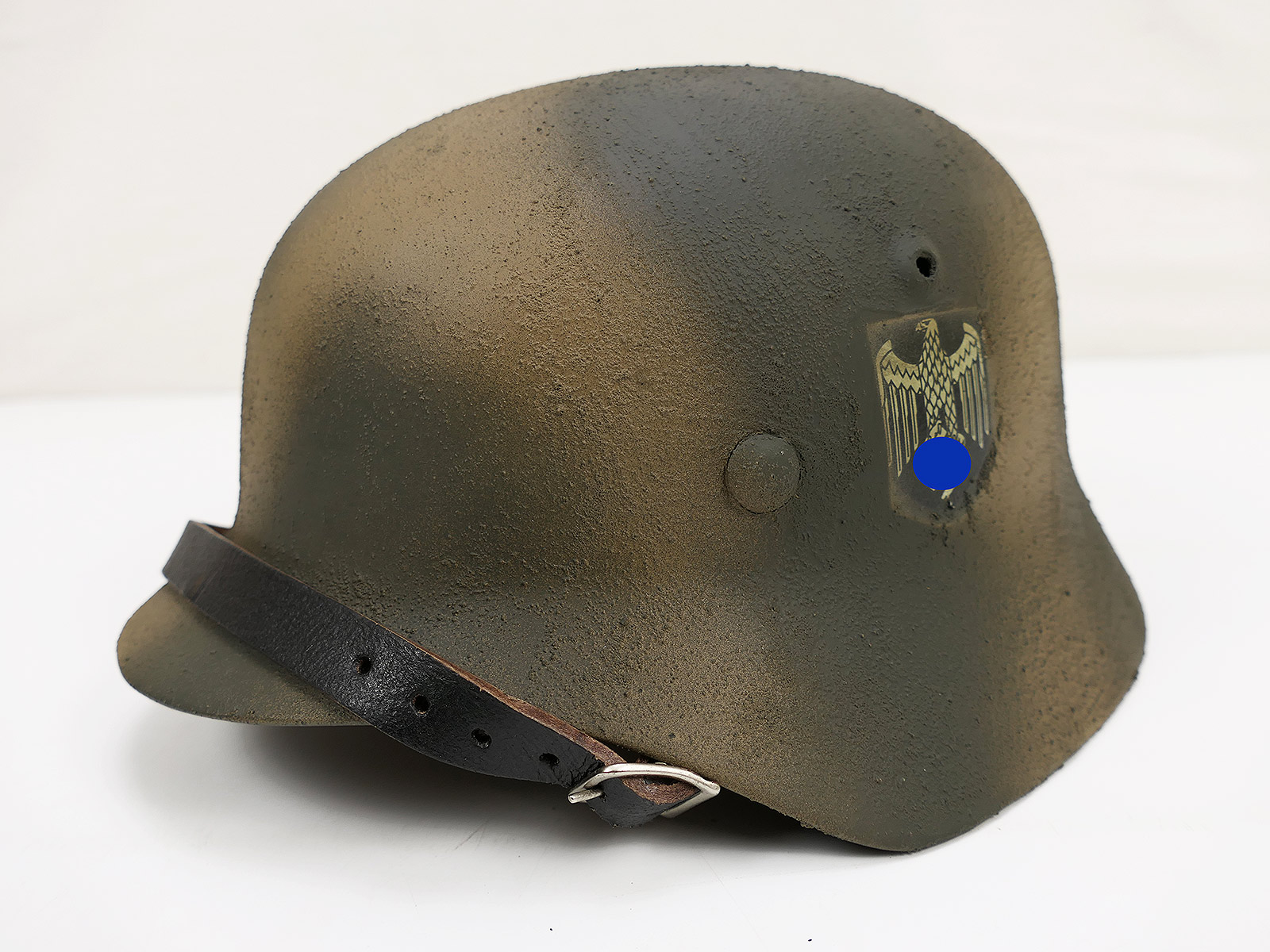#77 Wehrmacht Normandie camouflage SD Stahlhelm M35 M40 Rauhtarn Tarnhelm Gr.57/58