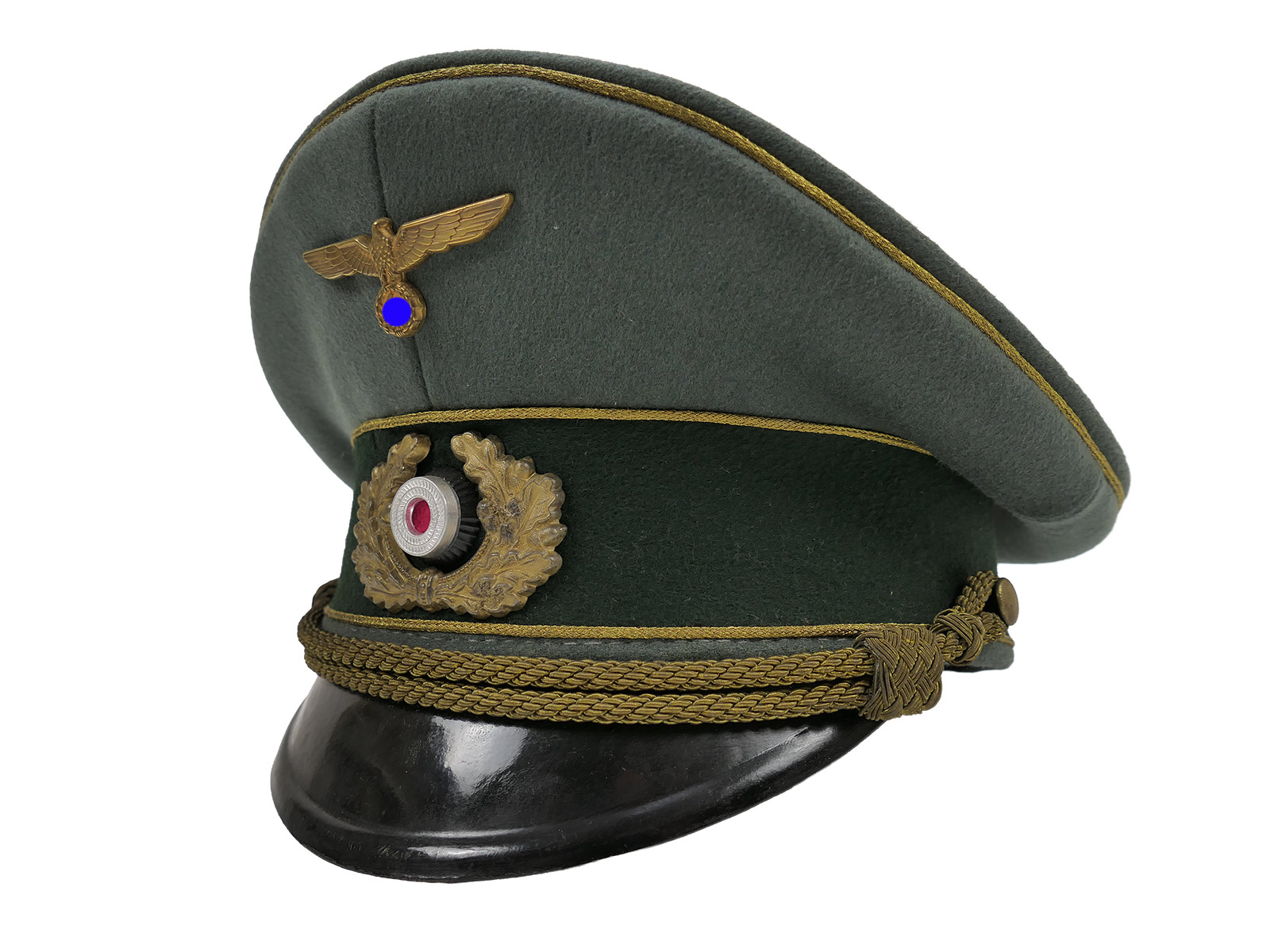 Antike Wehrmachts Schirmmütze General Gr.58 mit Top Patina COLLECTION BATTLE WORN