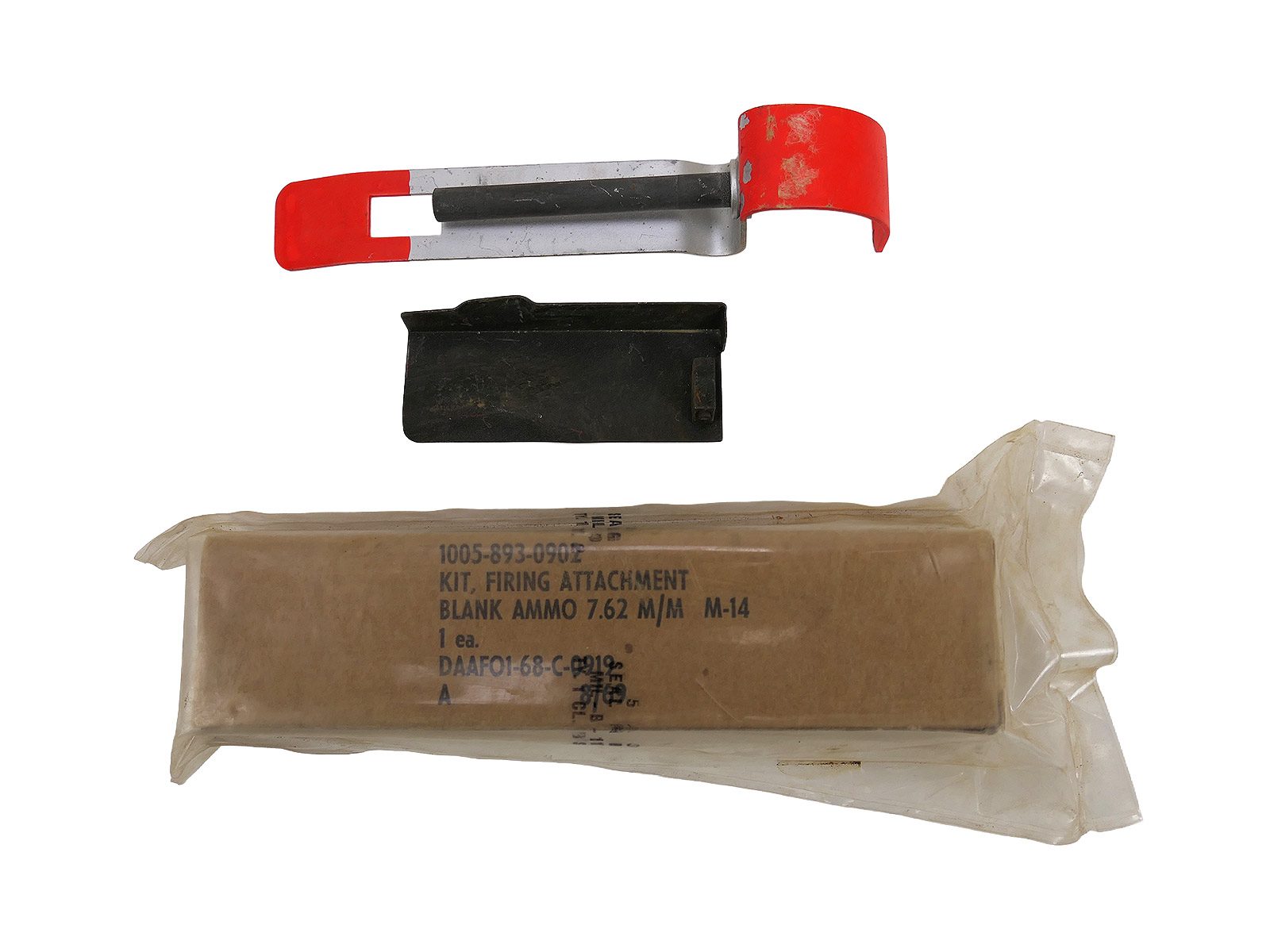 1x Original US Army VIETNAM 1969 NIB Blank Ammo 7.62 Adapter Kit Firing Attachment M14 Set