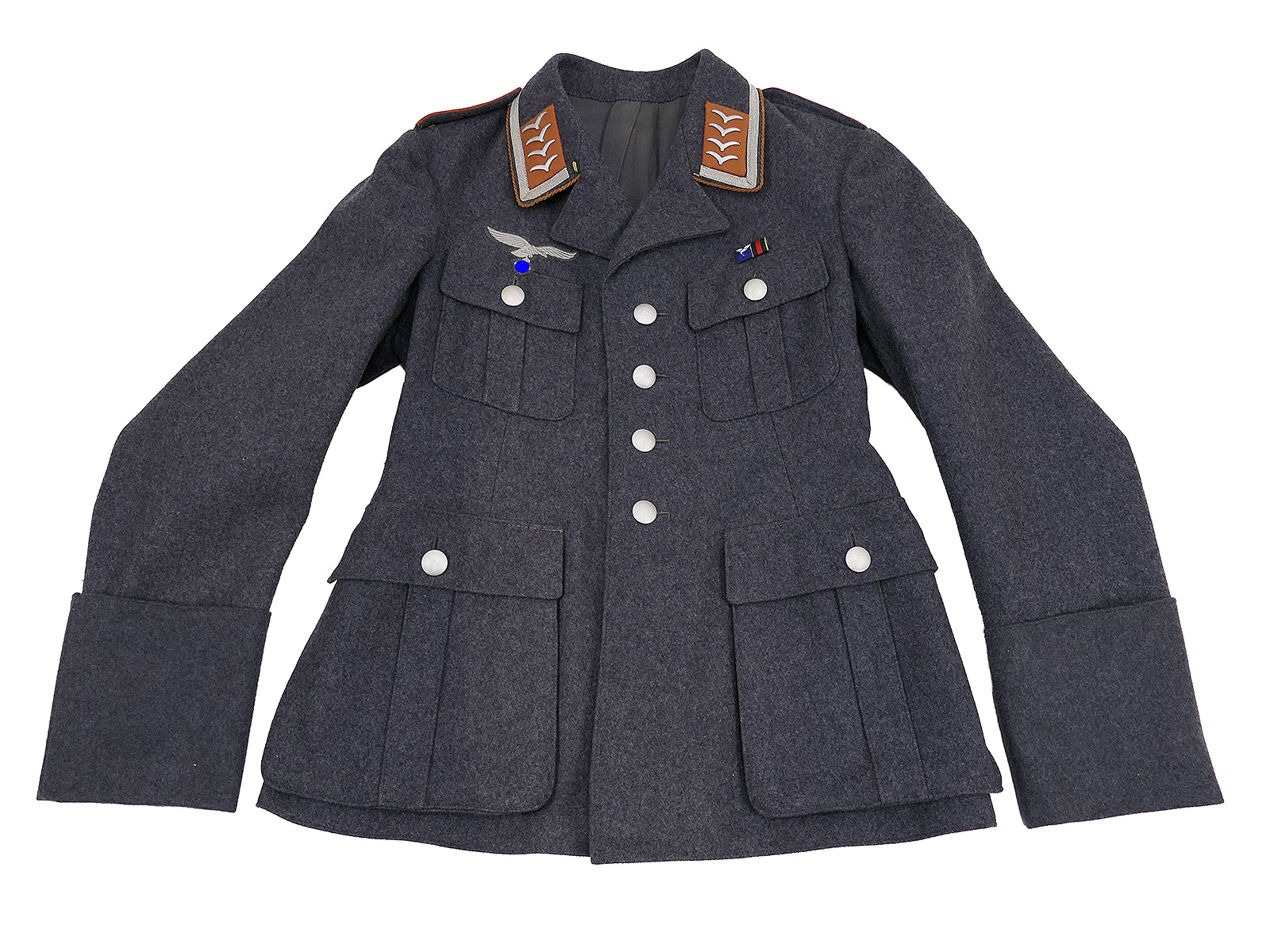 WK2 Original Luftwaffe Nachrichten Waffenrock OFw Uniform COLLECTION BATTLE WORN