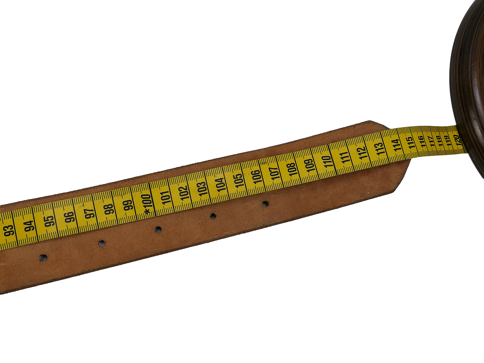 Einzelstück - Wehrmacht Koppelriemen schwarz Leder Koppel Zweidornkoppel Offizier 115cm
