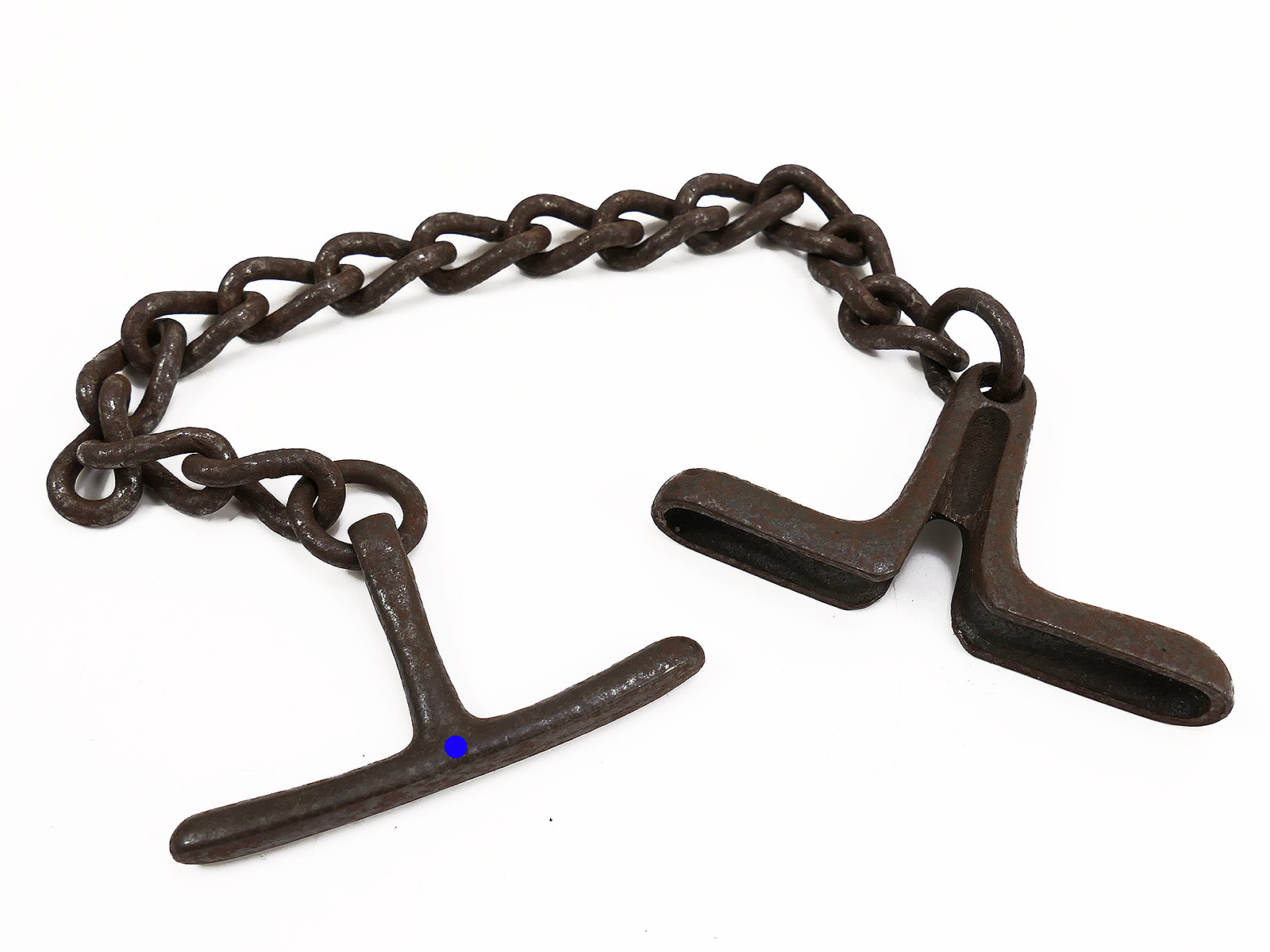 #4 SS Hand Knebel Knebelkette Abführ-, Vorführ- oder Knebelkette ANTIK 