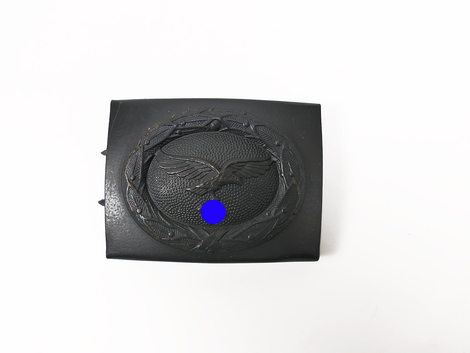 Wehrmacht Luftwaffe Koppelschloss Stahl J.F.S. blaugrau Fallschirmjäger Koppelschloß