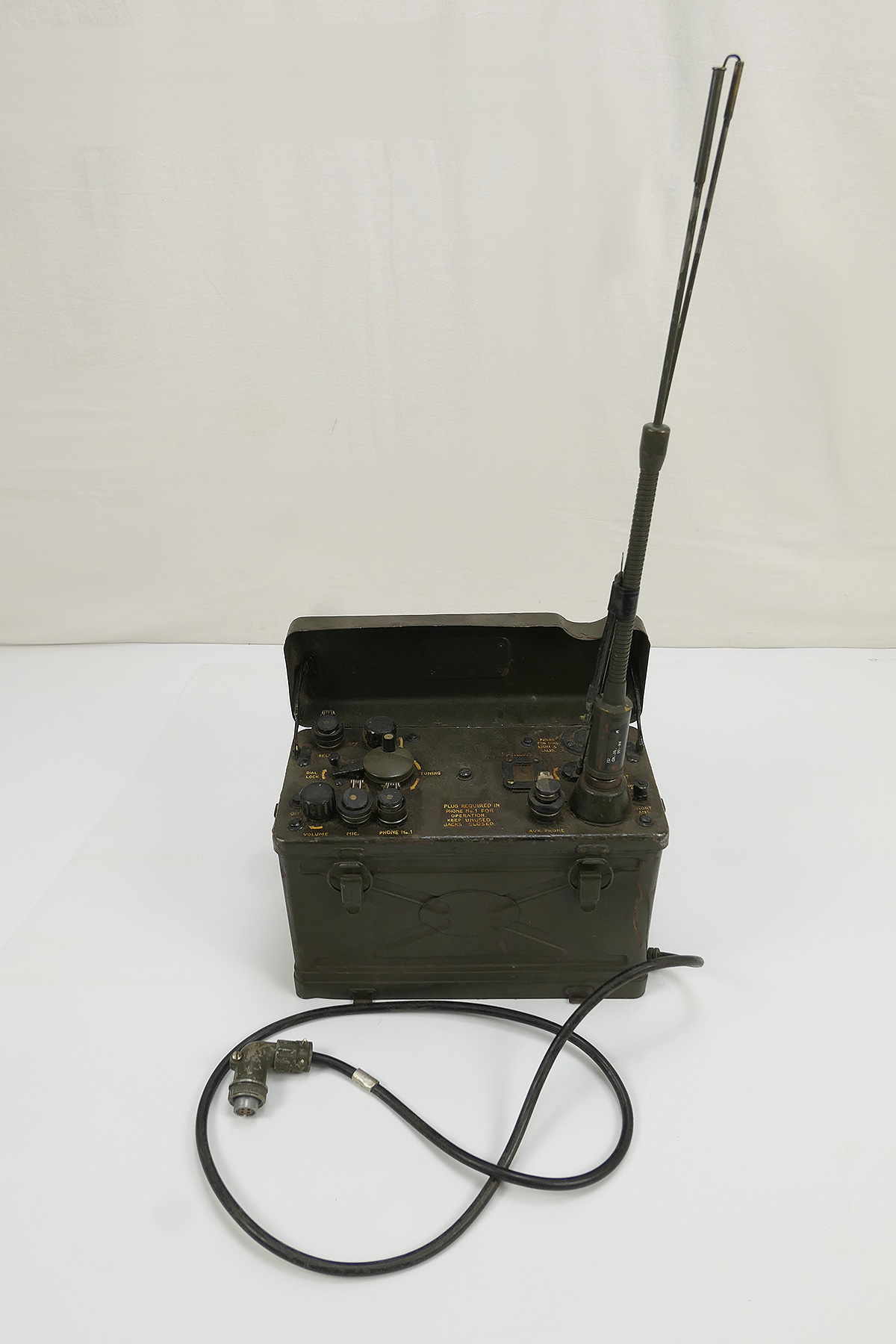 Vietnam US Army FUNKGERÄT BC-1000 RADIO + Zubehör Antenne Vietnam