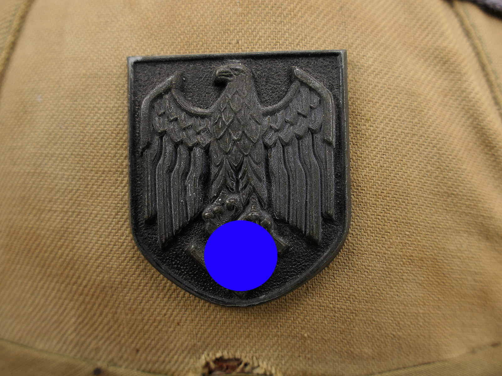 Original Tropenhelm Afrikakorps Carl Halfar Wehrmacht DAK mit Staubschutzbrille COLLECTION