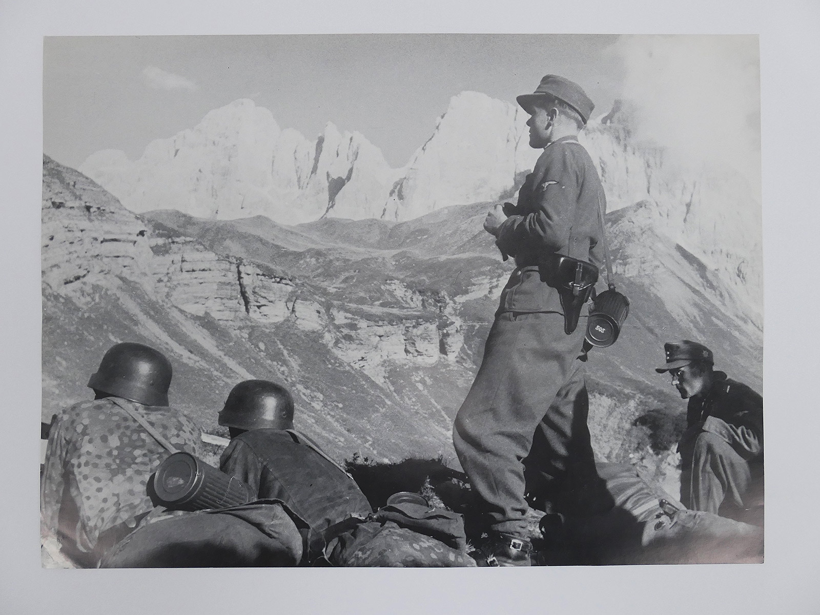 Poster / Bild Gebirgsjäger der Waffen SS der Gebirgskampfschule (40x30cm)