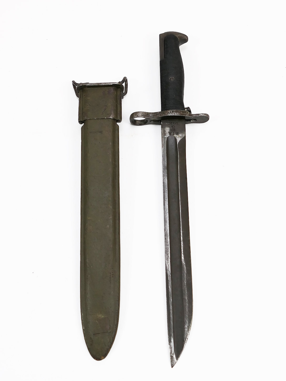 Original WW1 US Bajonett M1910 RIA Rock Island Armory gekürzte Klinge mit Scheide