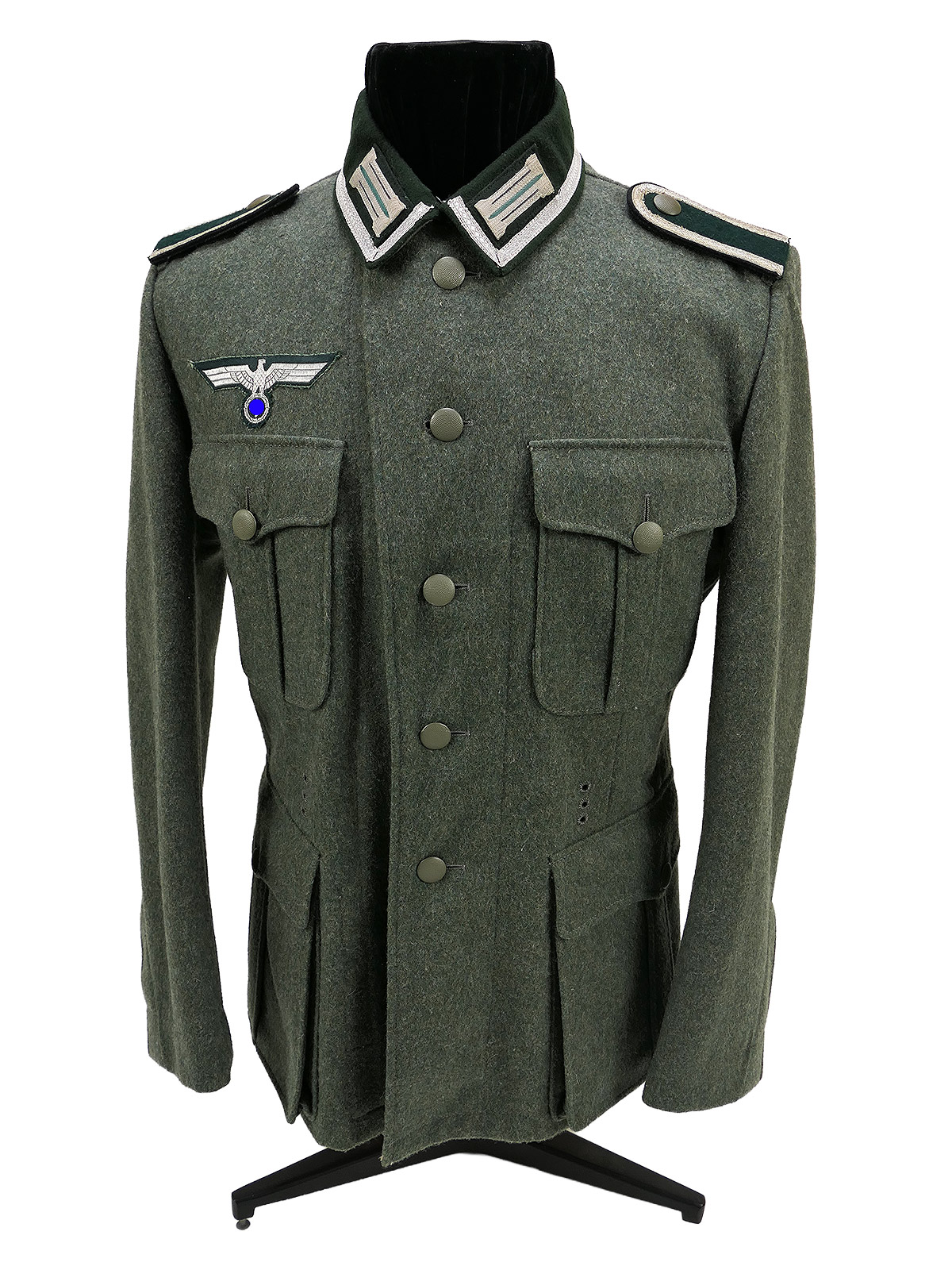 Wehrmacht M36 Feldbluse Unteroffizier Pioniere Uniform Effektiert Top Museumsanfertigung Janke COLLECTION