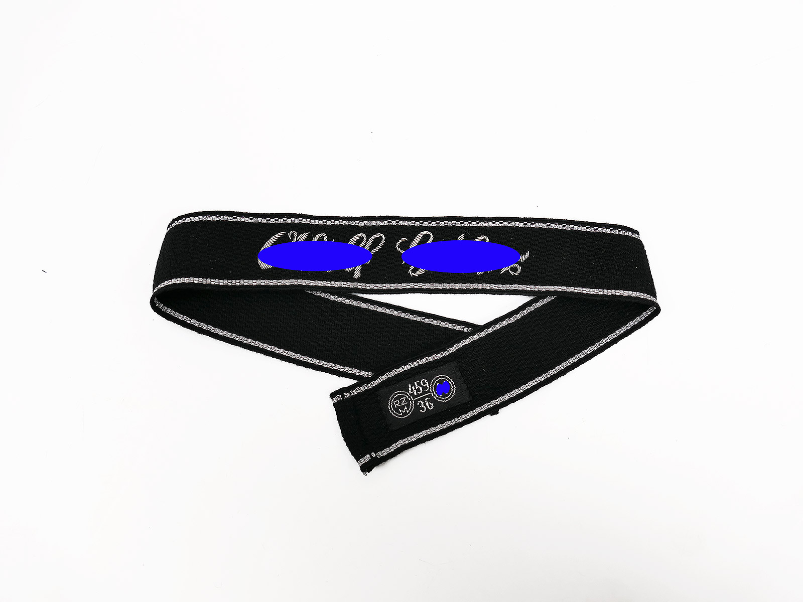 RZM Ärmelband A.H. Leibstandarte Ärmelstreifen LAH gestickt mit RZM Label Ausführung Offiziere 