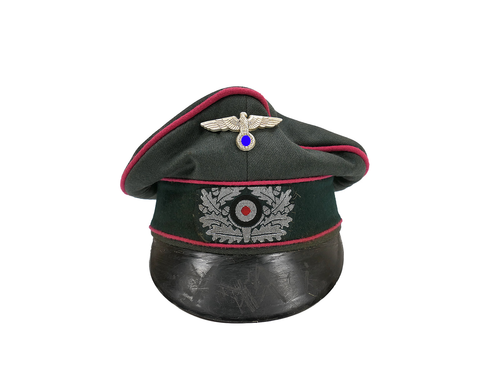 Wehrmacht Schirmmütze Offizier Nebelwerfer Sonderklasse Extra Gr.58 mit Effekten SAMMLUNG 