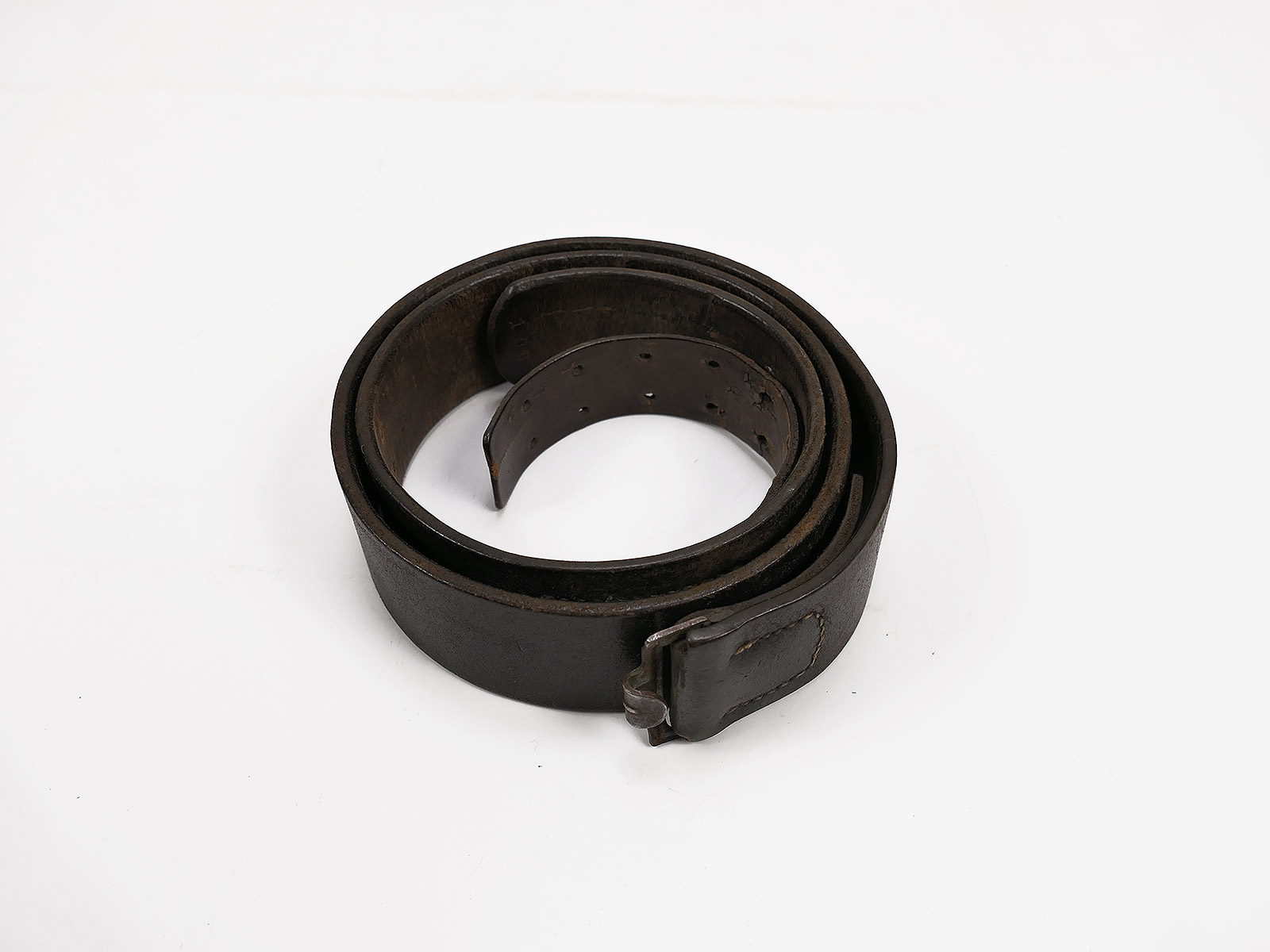 Wehrmacht DACHBODENFUND Koppel / Koppelriemen Lederkoppel 100cm Schäfer Ulm 1940