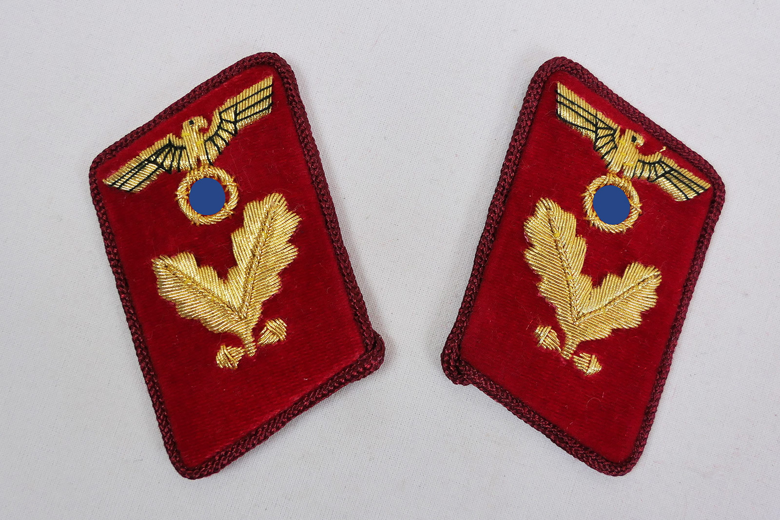 P12608654OTLzQ5UsBCTD Kragenspiegel politischer Leiter der NSDAP in der Gauleitung - Dienstgrad Bereichsleiter