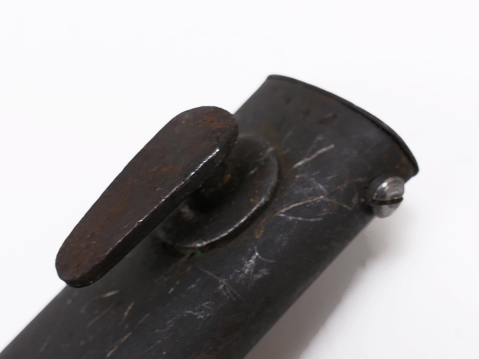 Wehrmacht Bajonett M84/98 ab 43 Karabiner K98 / Seitengewehr mit Scheide BATTLE WORN