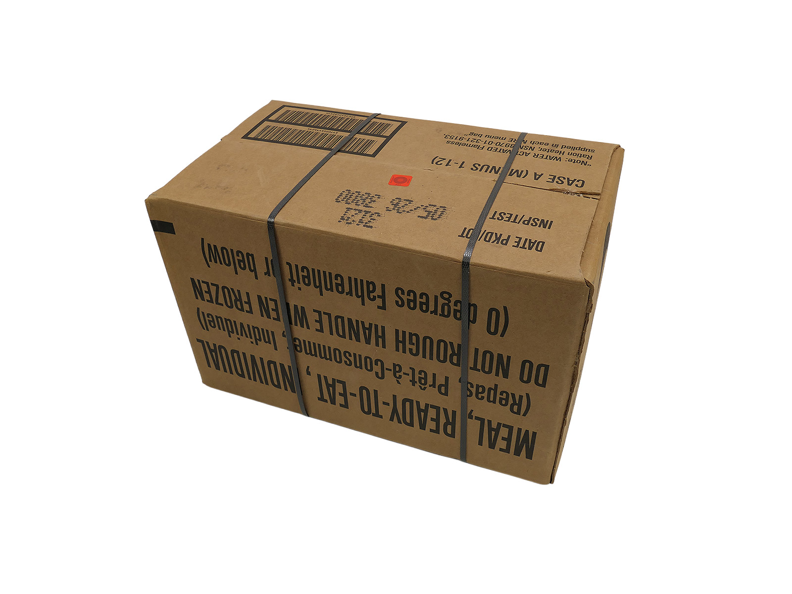 US ARMY EPA MRE 12x VERPFLEGUNG KARTON Menue "A" Not Ration Meal Ready To Eat 1-12 05/2026