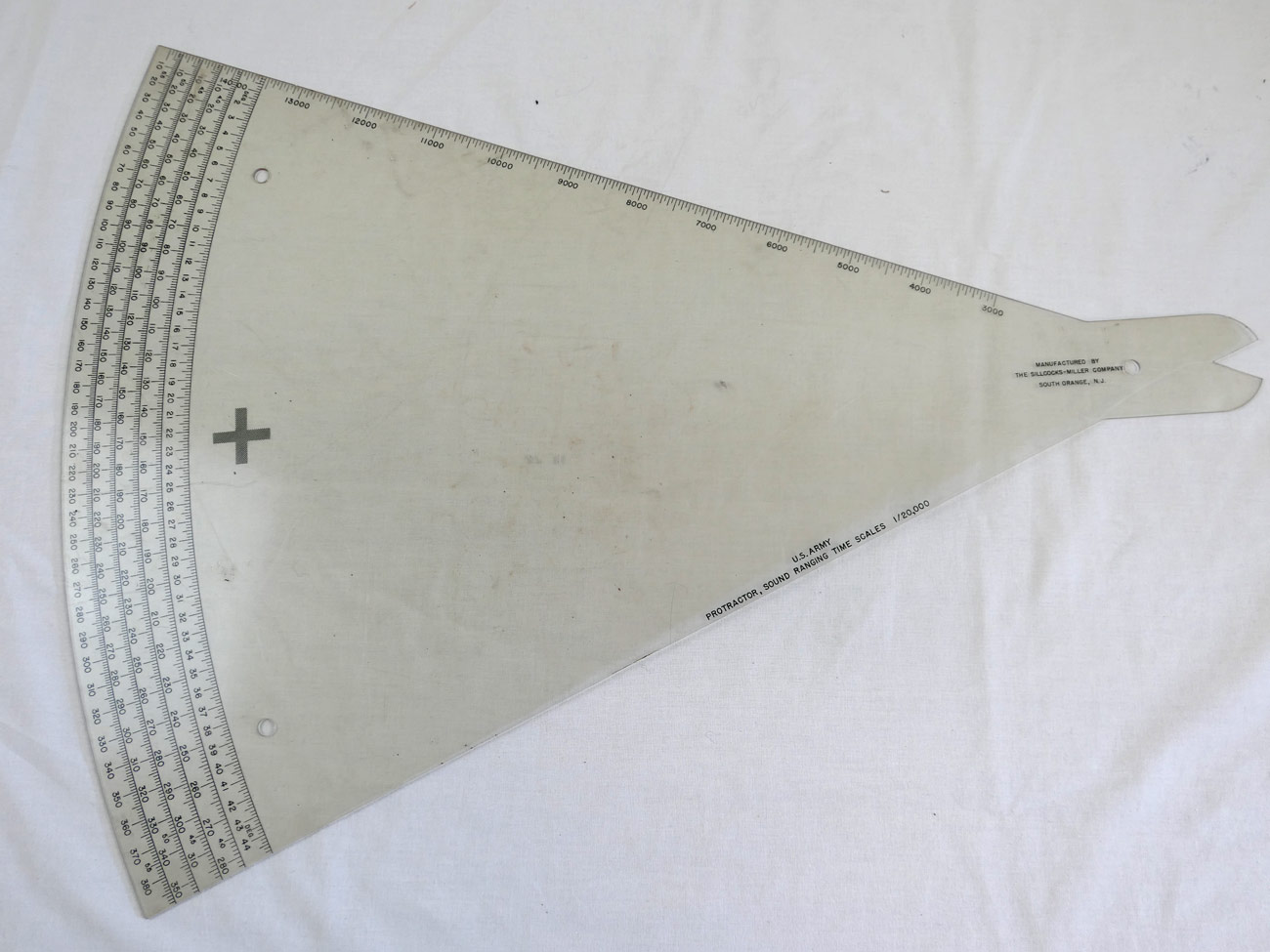 US Army Protractor Sound Ranging Time Scales + / Winkelmesser zur Zeitbestimmung, Schallmessung