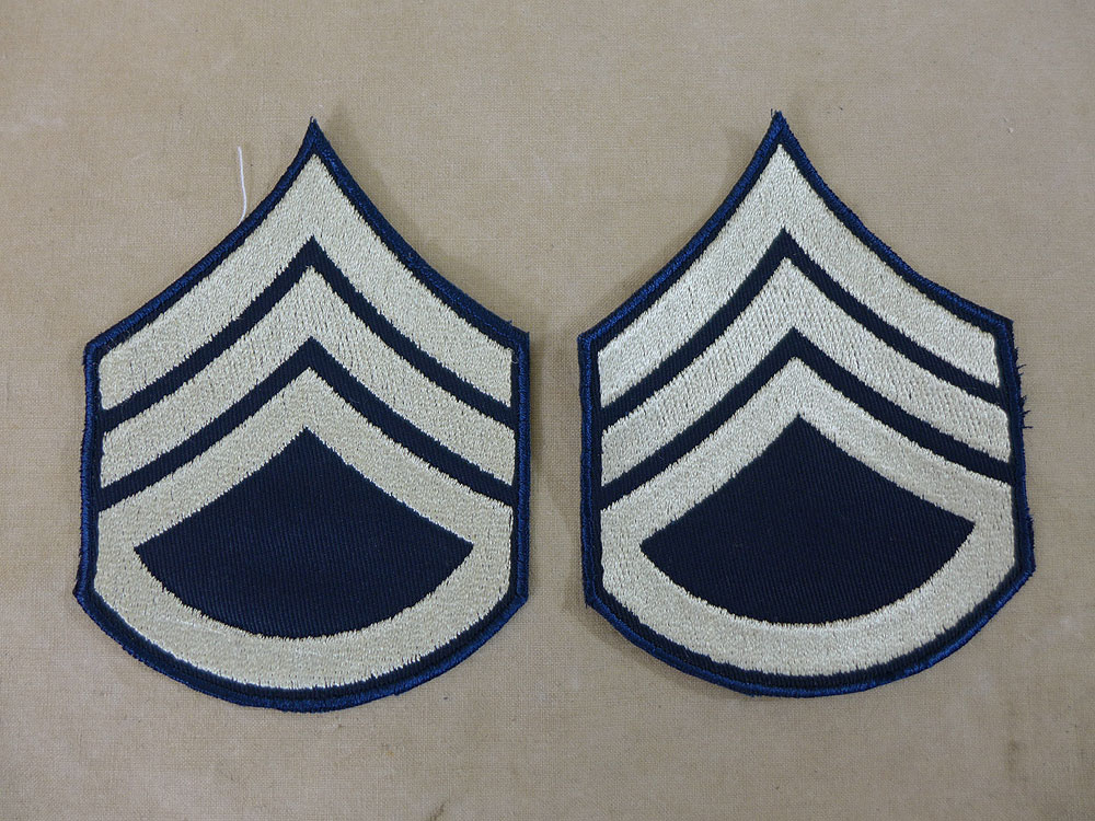 US ARMY WW2 Ranks Dienstgradabzeichen S/Sgt Staff Sergeant Uniform Rang Abzeichen