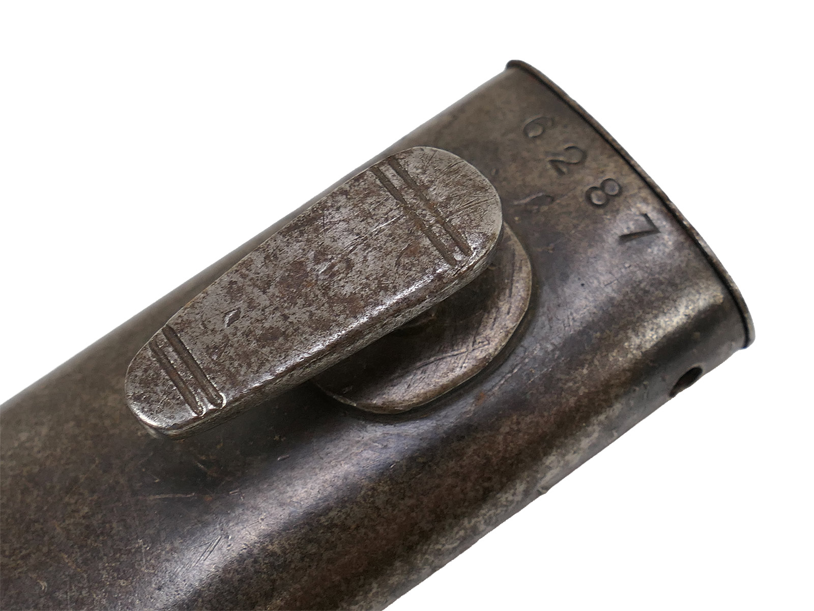 Wehrmacht Bajonett M84/98 Berg & Co 1938 Karabiner K98 / Seitengewehr mit Scheide BATTLE WORN