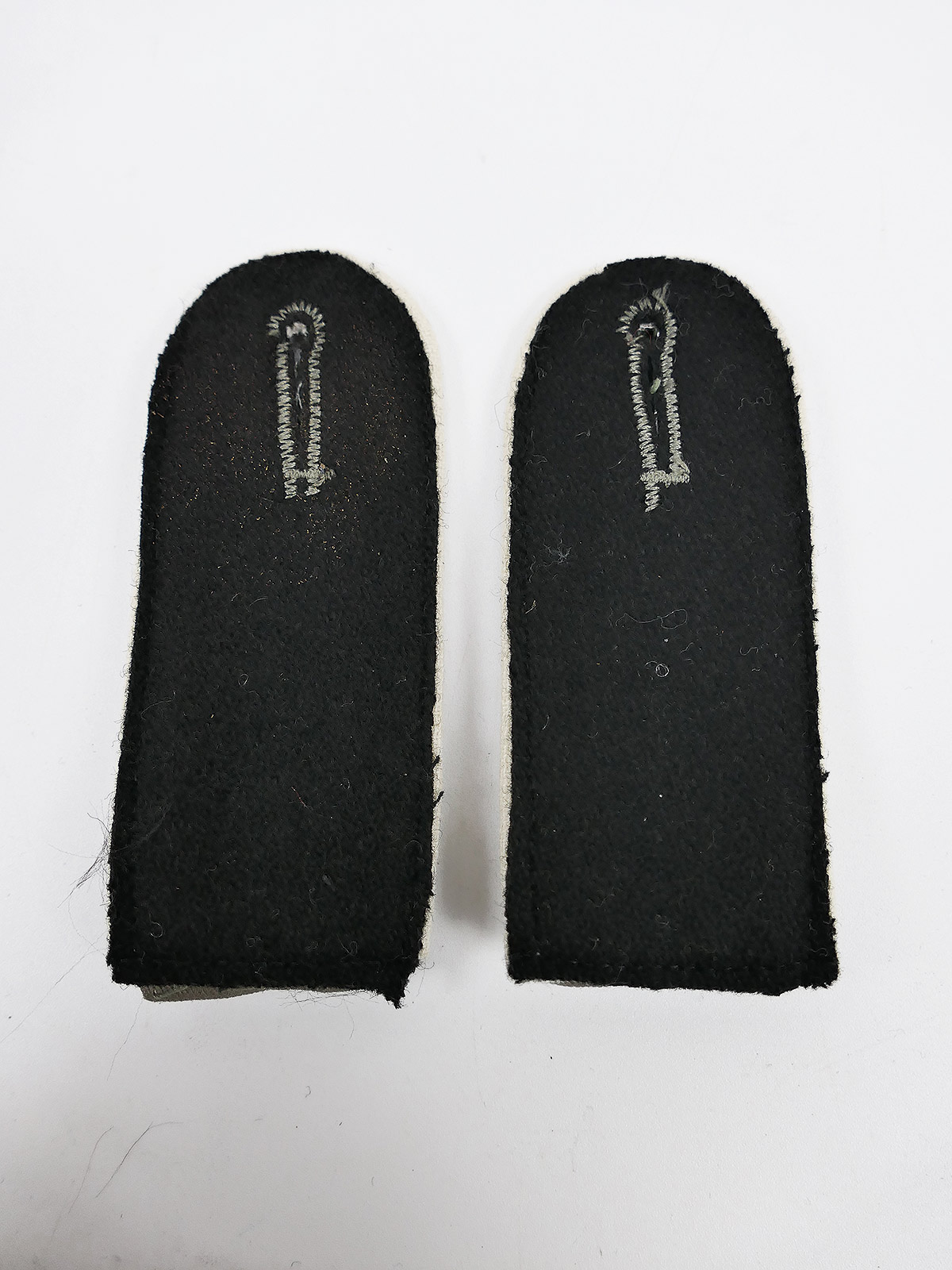Paar Schulterklappen Waffen SS Drillich Feldbluse Schulterstücke Drillichjacke