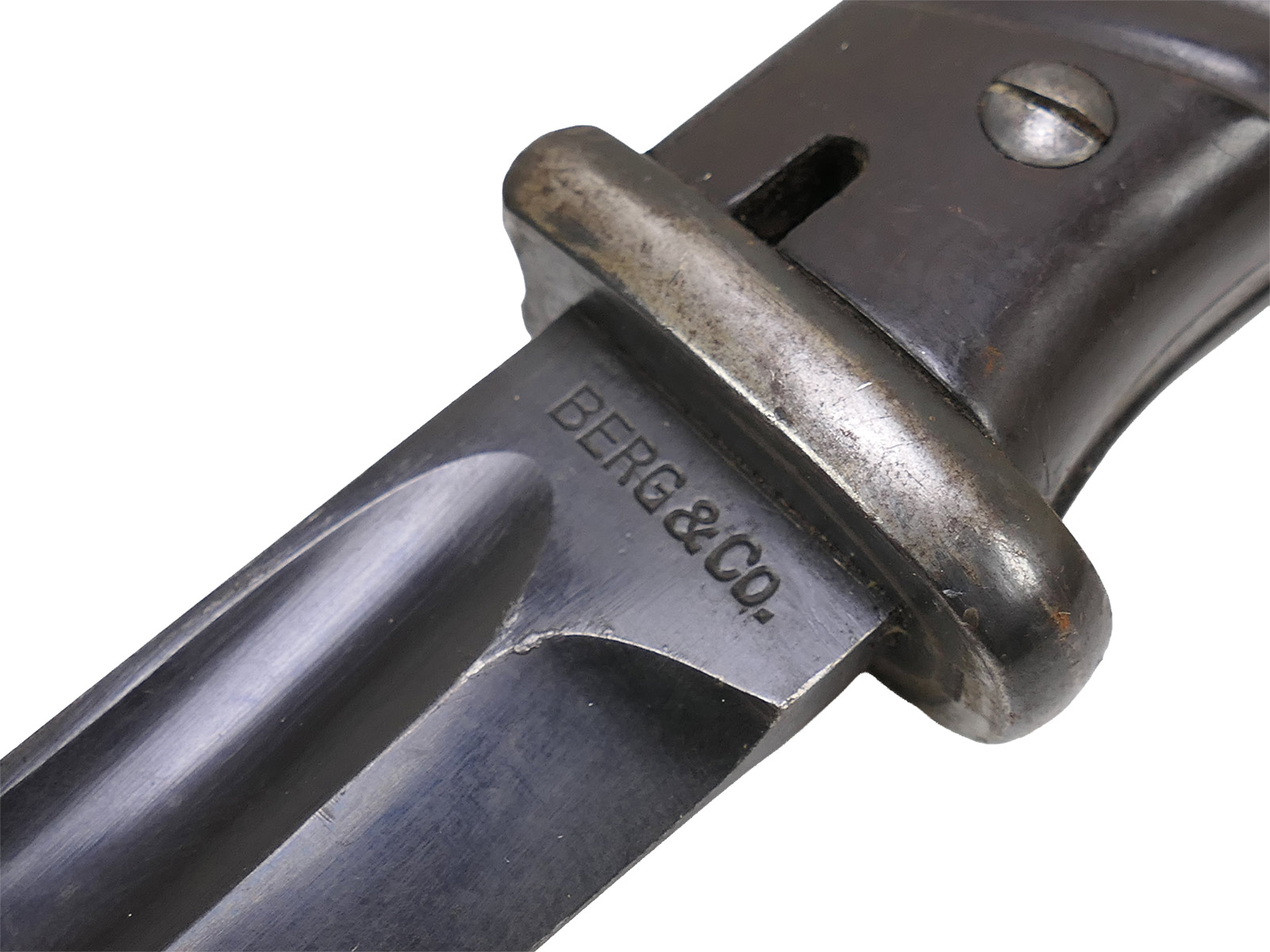 Wehrmacht Bajonett M84/98 Berg & Co 1938 Karabiner K98 / Seitengewehr mit Scheide BATTLE WORN