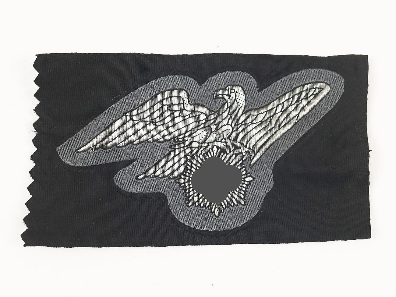 P1270374 Reichsluftschutzbund Ärmeladler für Offiziere gewebt mit Silberfaden