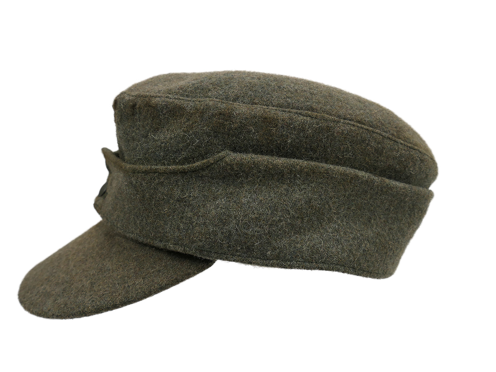 Wehrmacht M43 Feldmütze M1943 mit Trapez Effekten Mützenadler Gr.59/60 BATTLE WORN