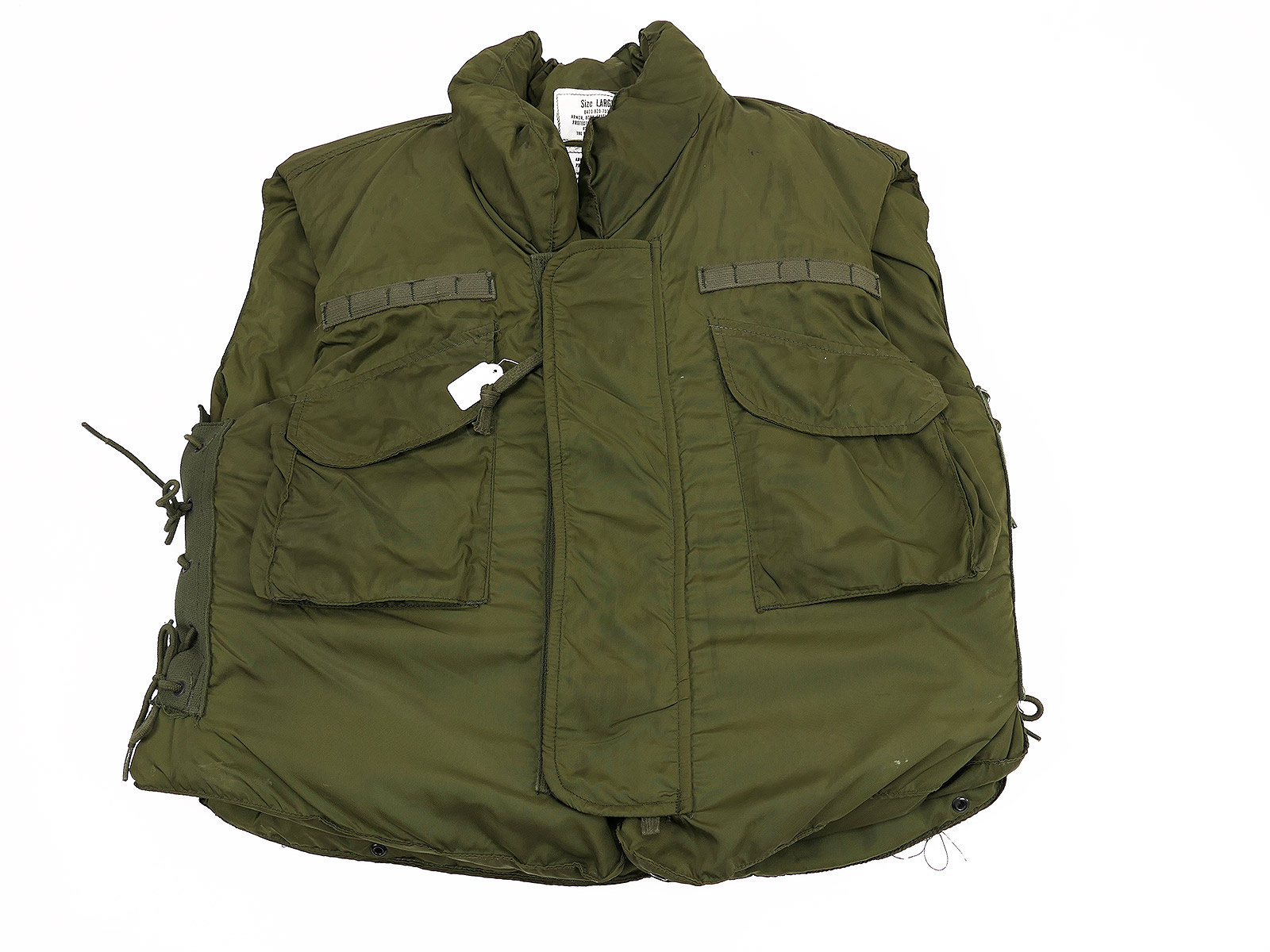 TOP ZUSTAND US Vietnam Flak Vest Body Armor 1968 Splitterschutzweste Fragmentation size LARGE