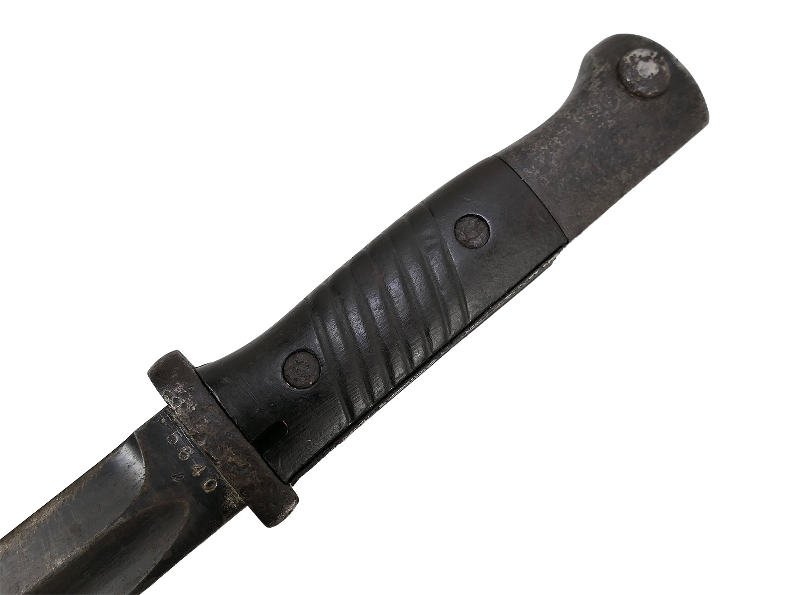 Wehrmacht Bajonett M84/98 K98 / Seitengewehr S/155 mit Koppelschuh BATTLE WORN