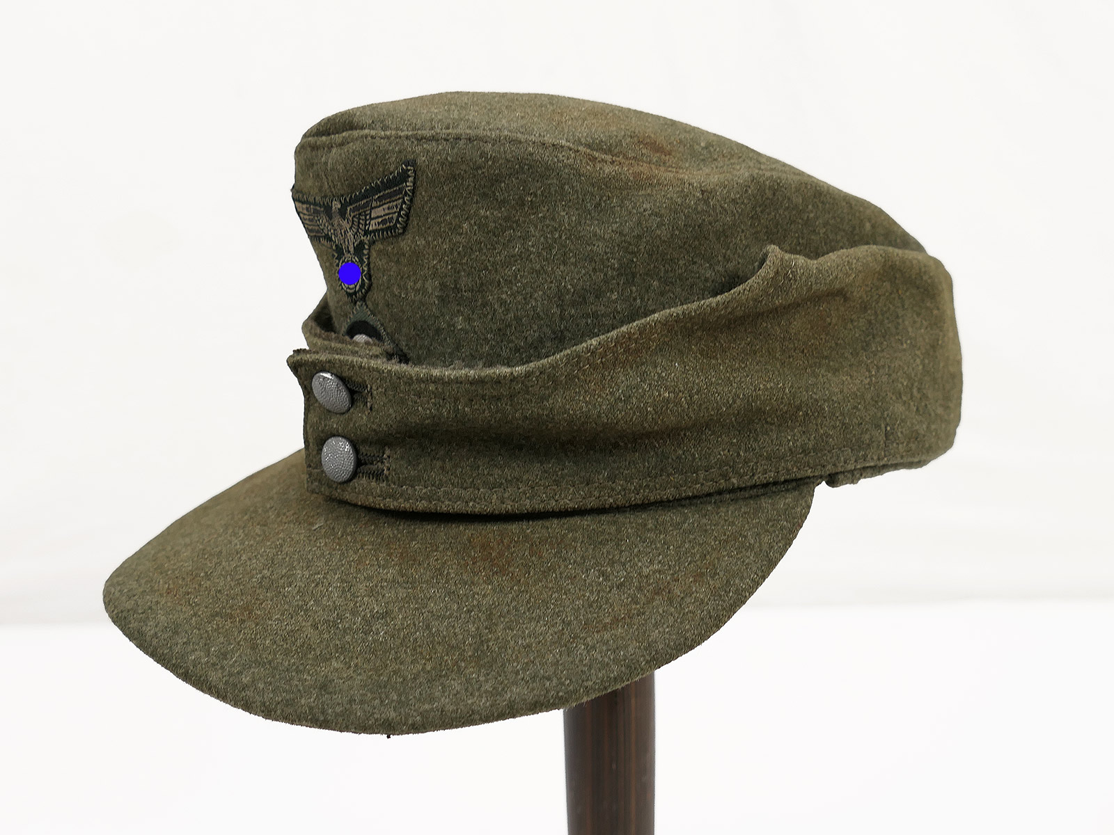 Antike M43 Feldmütze Wehrmacht Wolltuch / mit Effekten Gr.60 TOP
