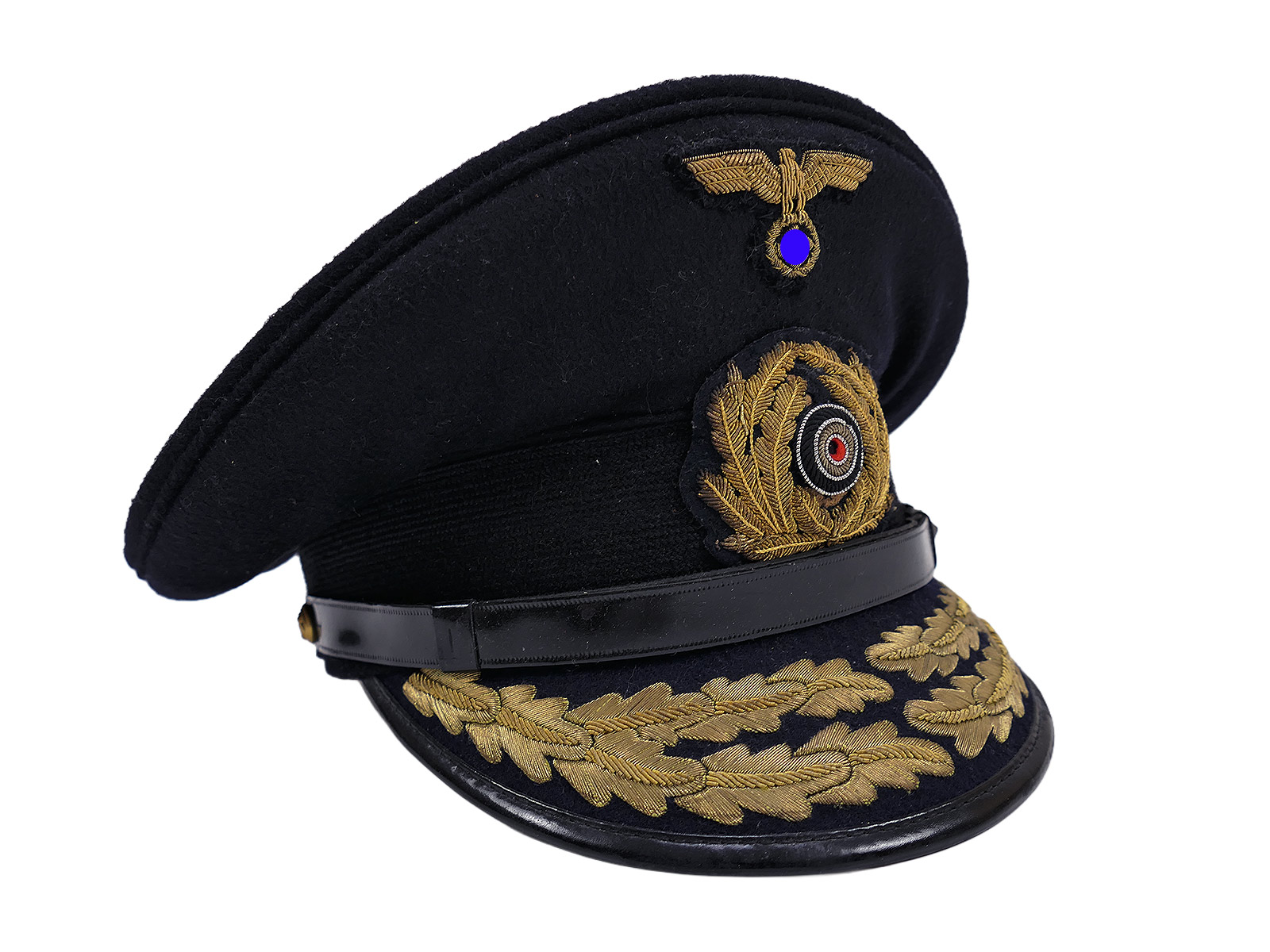 Antike Kriegsmarine Schirmmütze ADMIRAL mit Original Effekten (Mützenadler + Kokarde) COLLECTION