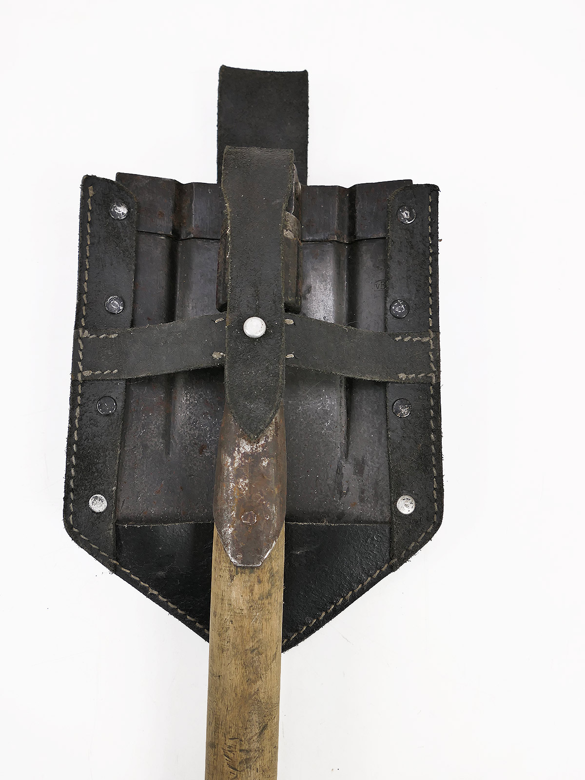 WW2 Wehrmacht Original Klappspaten mit Klappspatentasche 1.Modell Spatentasche COLLECTION
